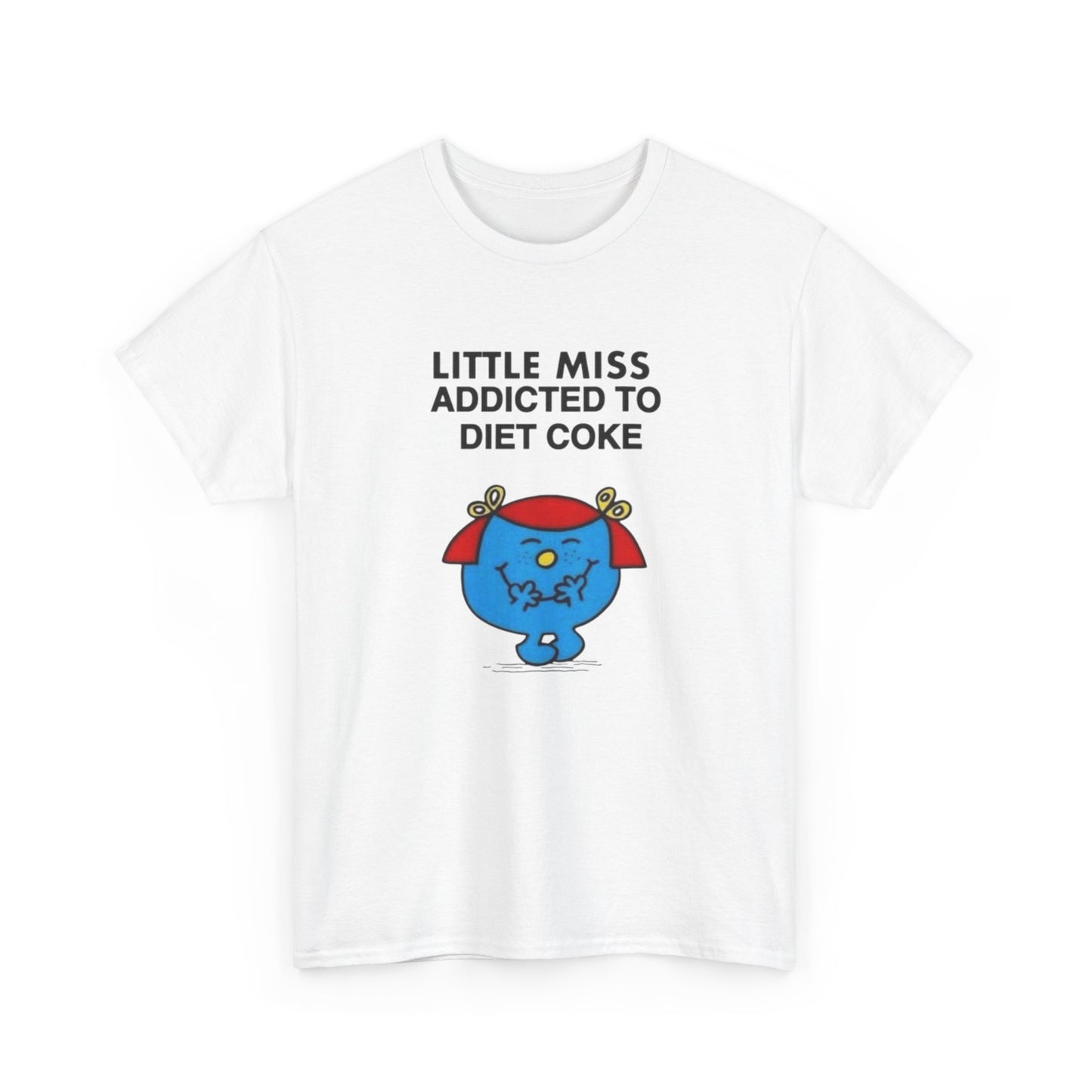 Little Miss Addicted To Diet Coke Graphic T Shirt Womens Heavy Cotton Tee