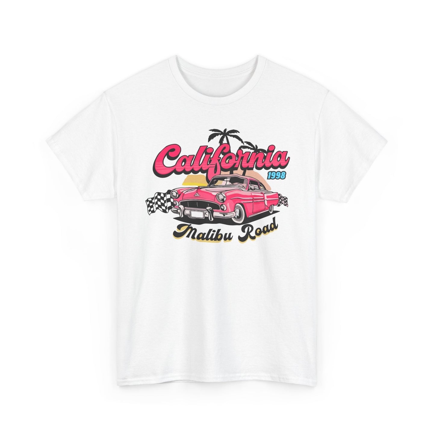 California Malibu Road Graphic T Shirt Vintage Heavy Cotton Tee