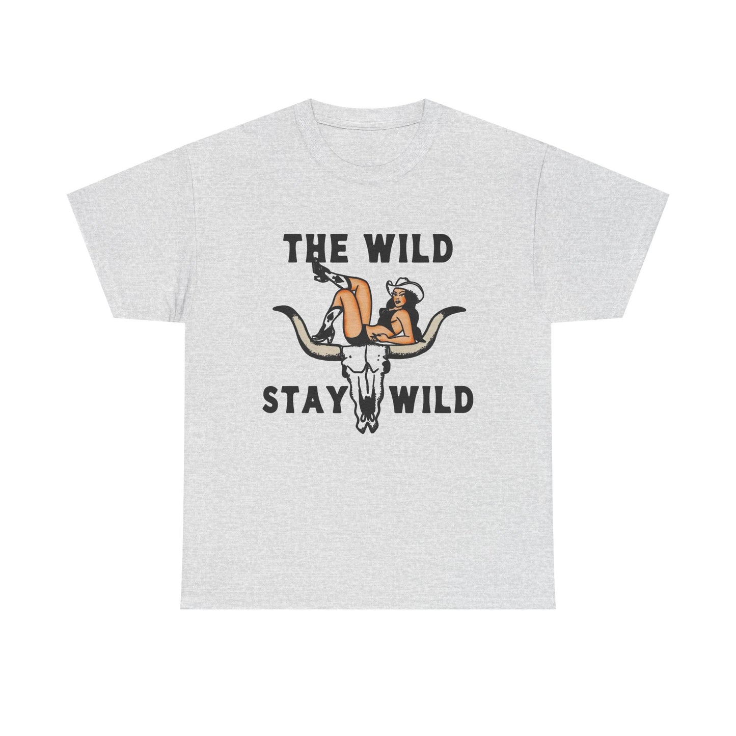 The Wild Stay Wild Graphic T Shirt Unisex Heavy Cotton Tee GIFT NEW