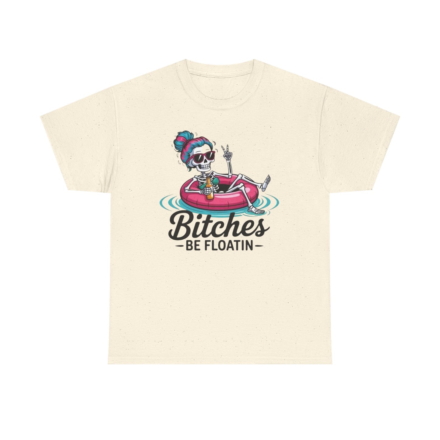 Girl Pool Day Funny Floating Graphic T Shirt Womens Heavy Cotton Tee