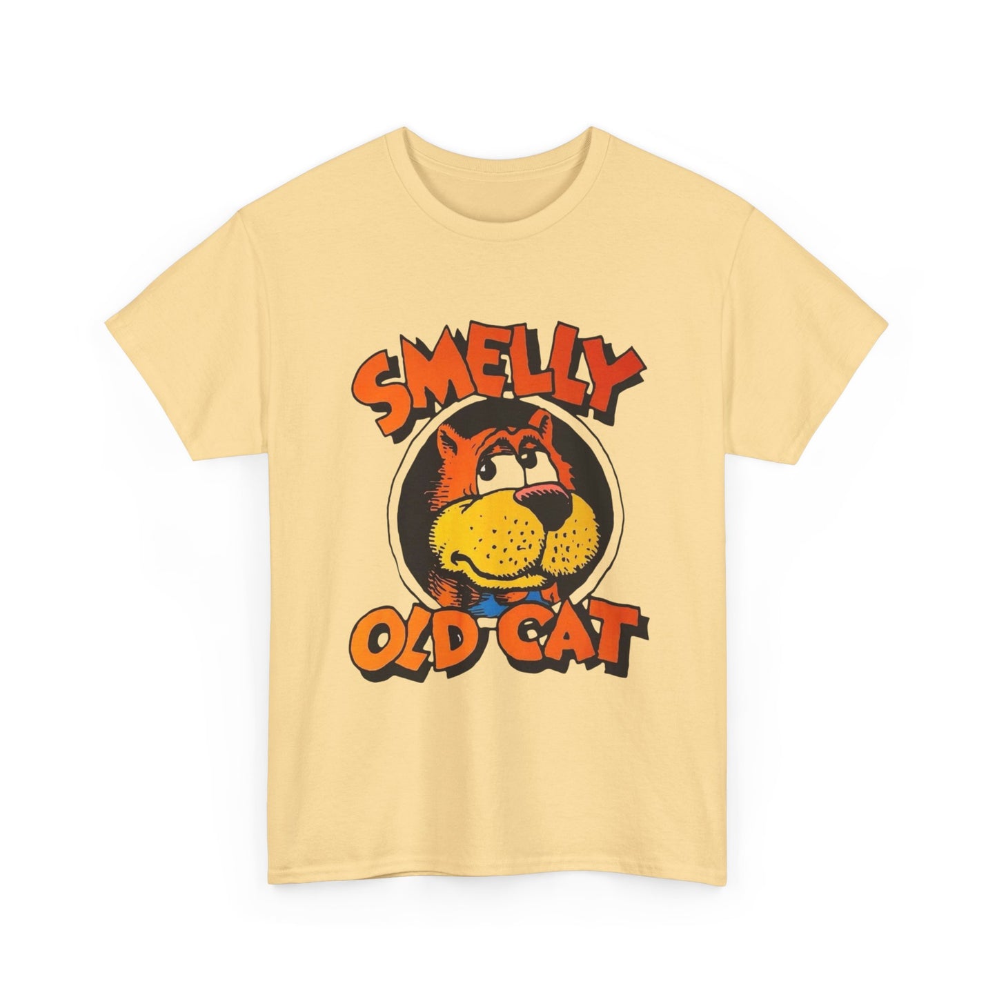 Smelly Old Cat Graphic T Shirt ADULT NEW Heavy Cotton Tee