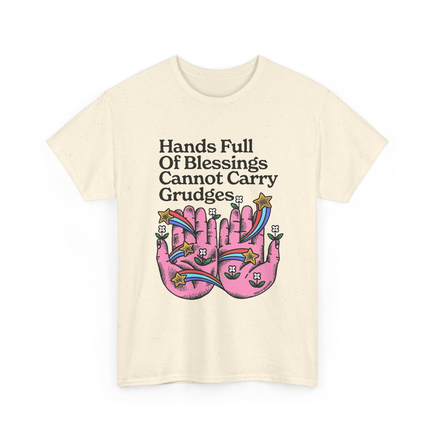 Hands Full Of Blessings Graphic T Shirt NEW ADULT Unisex Heavy Cotton Tee
