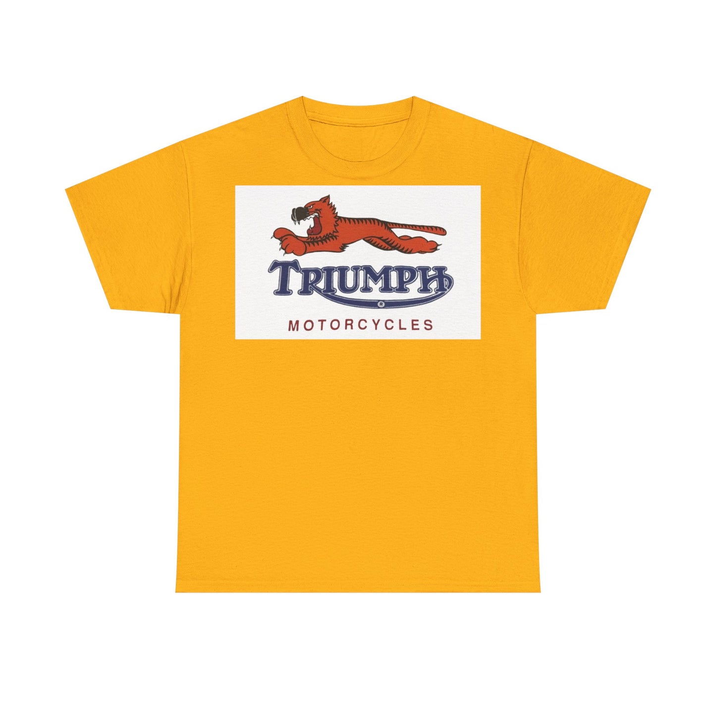 Triumph T-shirt vintage motorcycles nostalgia Tiger Unisex Heavy Cotton Tee