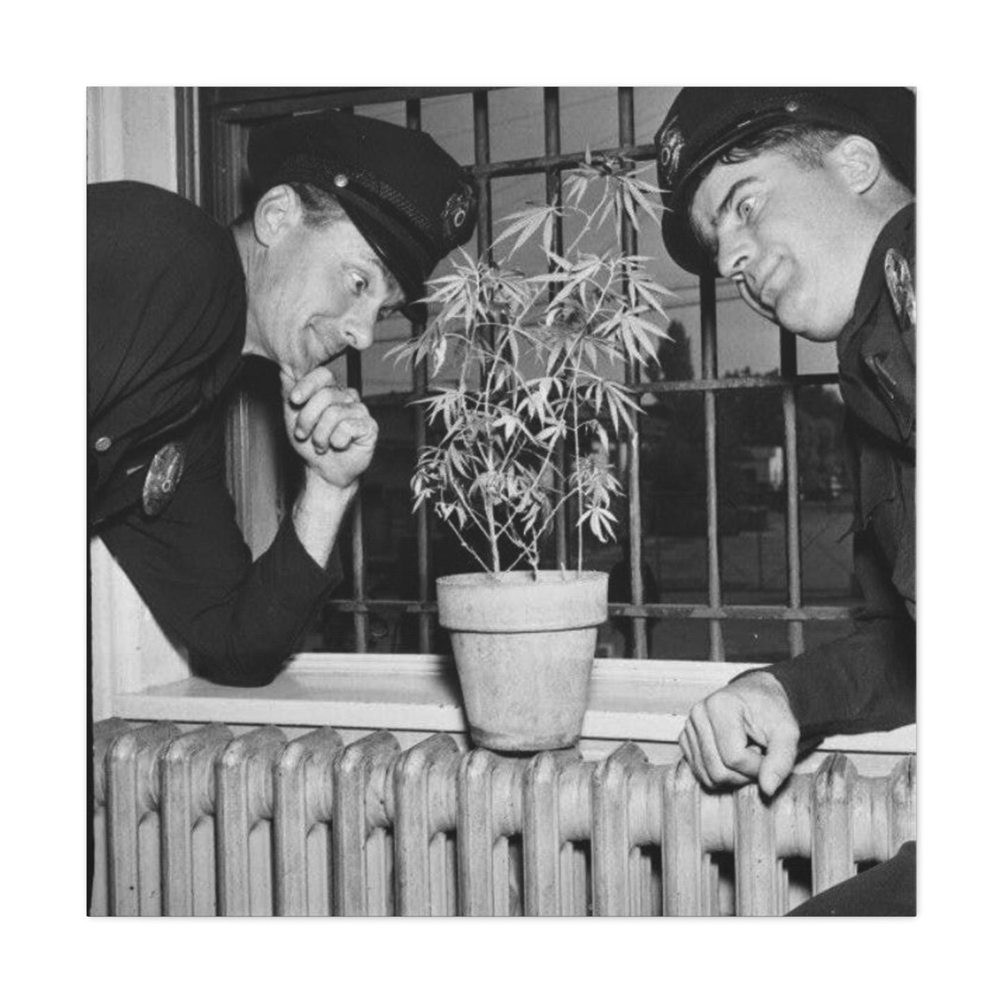 Reefer Madness Vintage Photo Weed Police Funny Matte Canvas, Stretched, 1.25"
