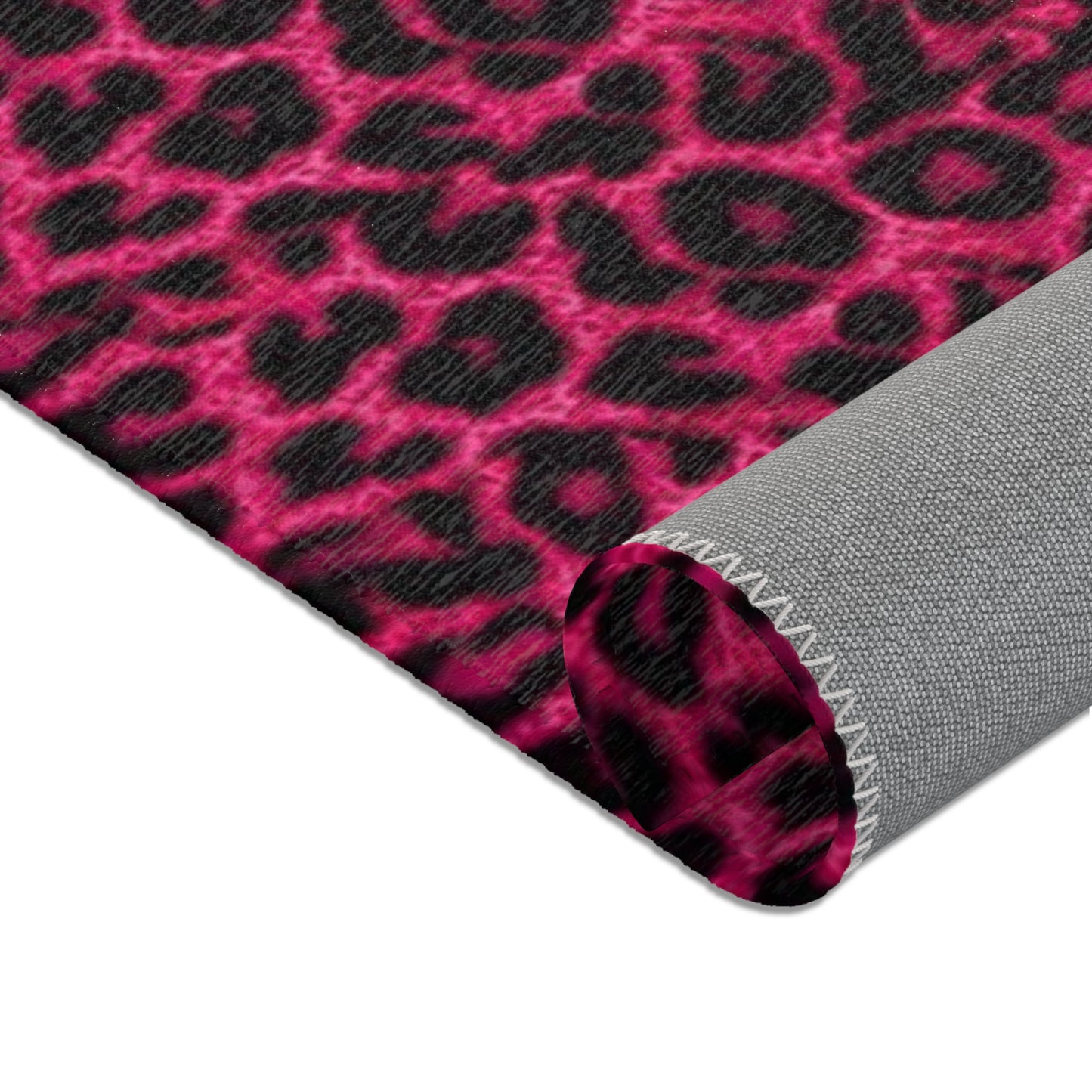 Pink Cheetah Print All Over Graphic Area Rugs