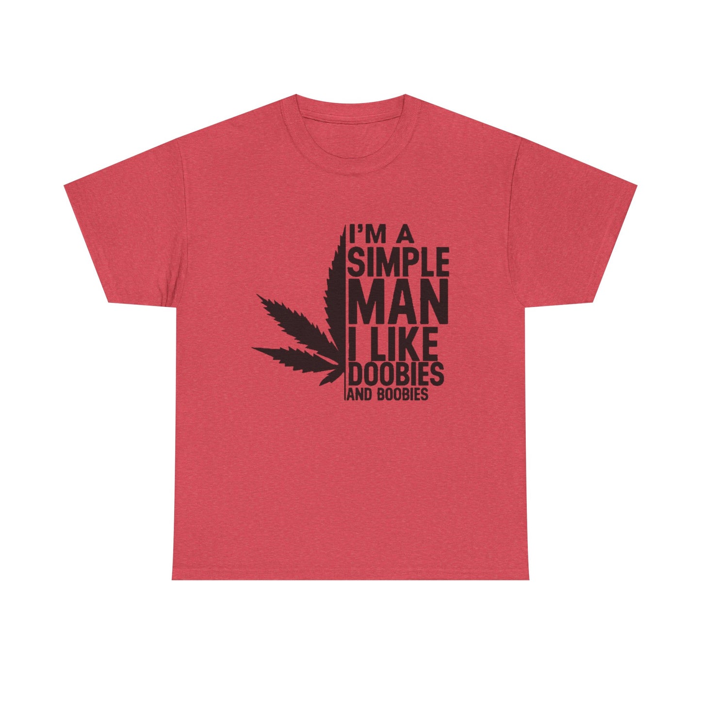 Doobies And Boobies Funny Weed T-Shirt Unisex Heavy Cotton Tee Gift New