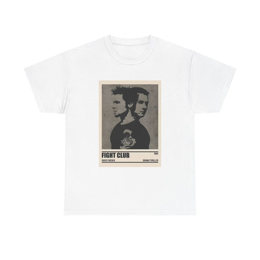 Fight Club Tshirt Vintage Movie Poster Retro Brad Pitt Norton Unisex Heavy Tee