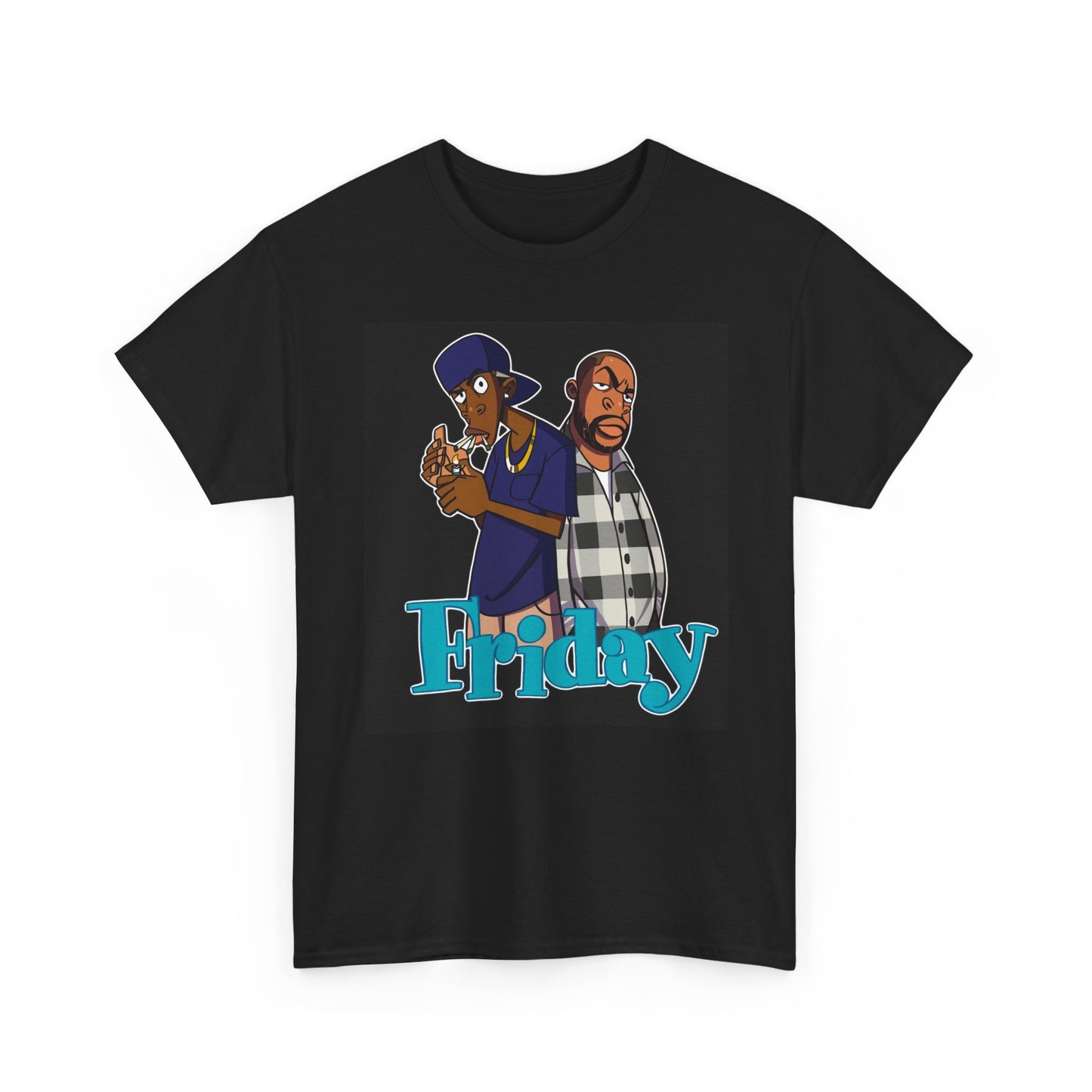 Friday Graphic T Shirt Vintage Movie Cartoon Ice Cube Cali Unisex Heavy Cotton