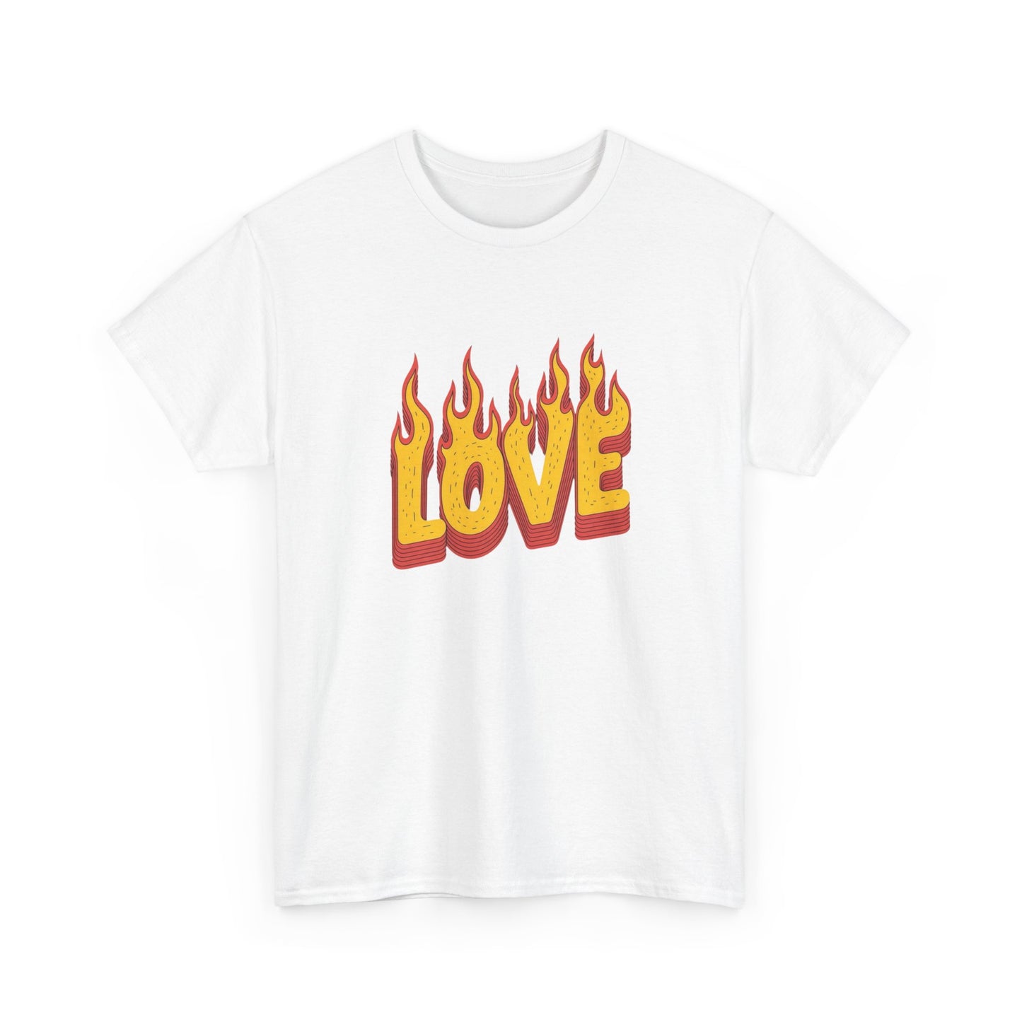 Fire Love Graphic T Shirt NEW ADULT Tee