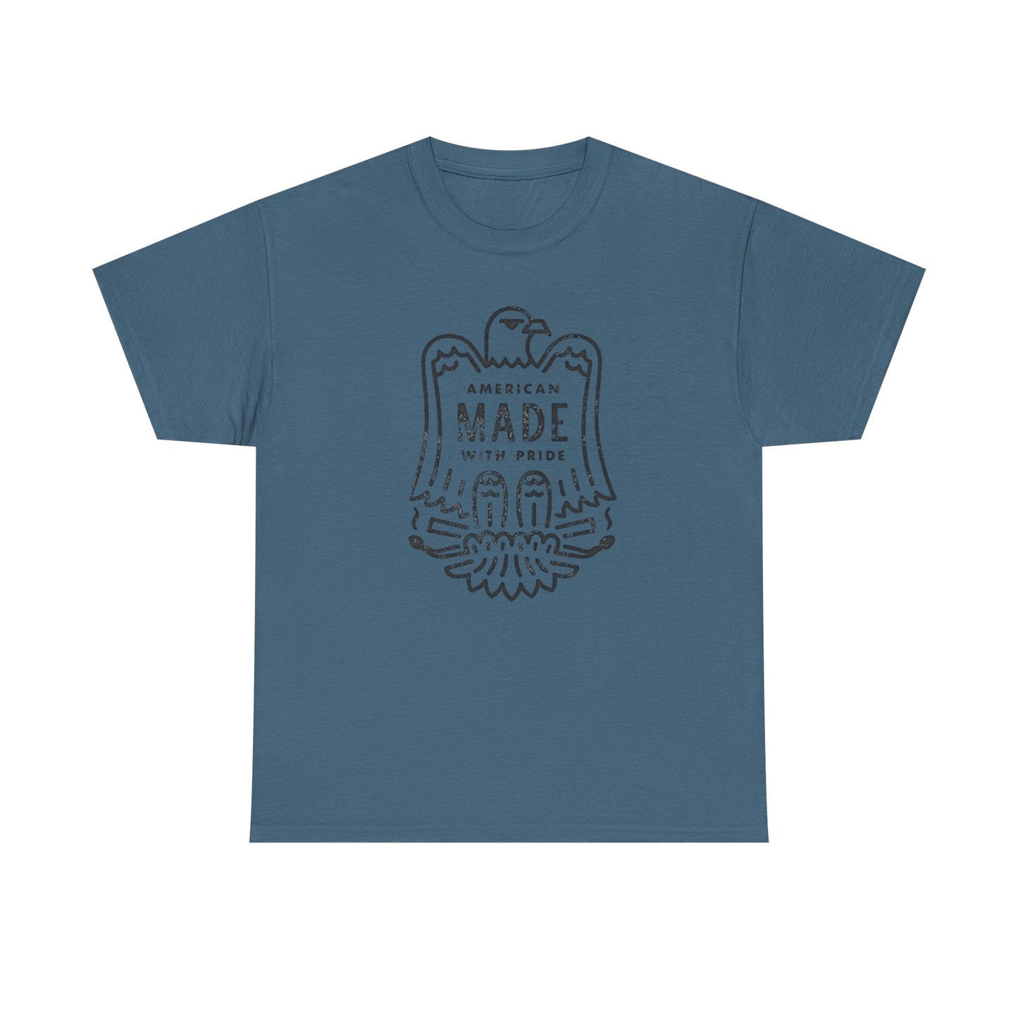 American Made With Pride Graphic T Shirt Unisex Heavy Cotton Tee Gift