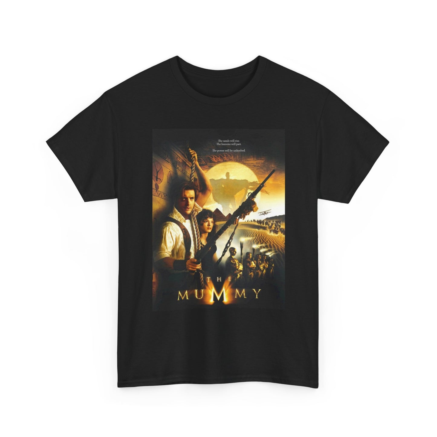 The Mummy Poster T Shirt Retro Movie 90s Vintage Unisex Heavy Cotton Tee