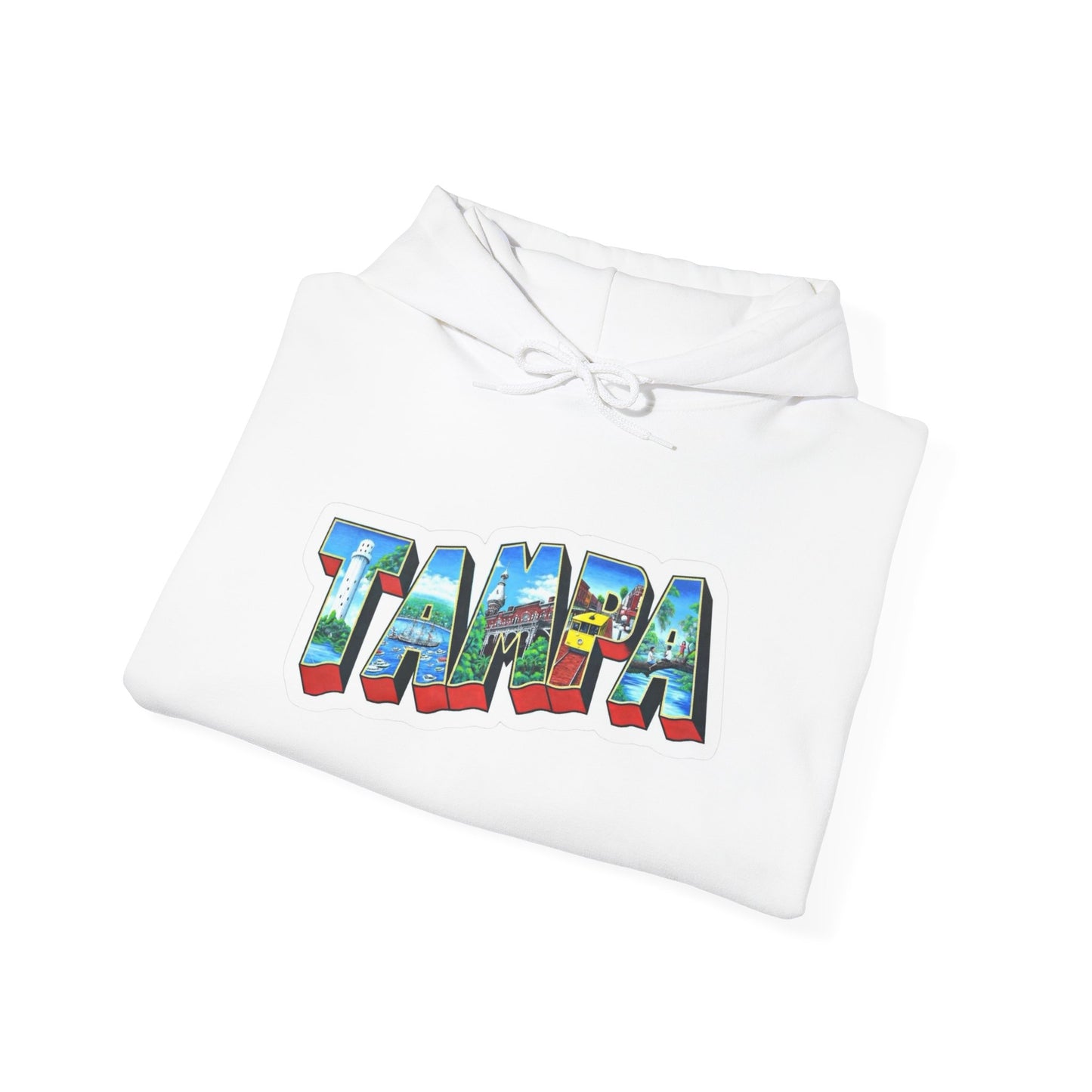 Tampa Florida Graphic Hoodie Unisex Heavy Blend™ Hooded Sweatshirt