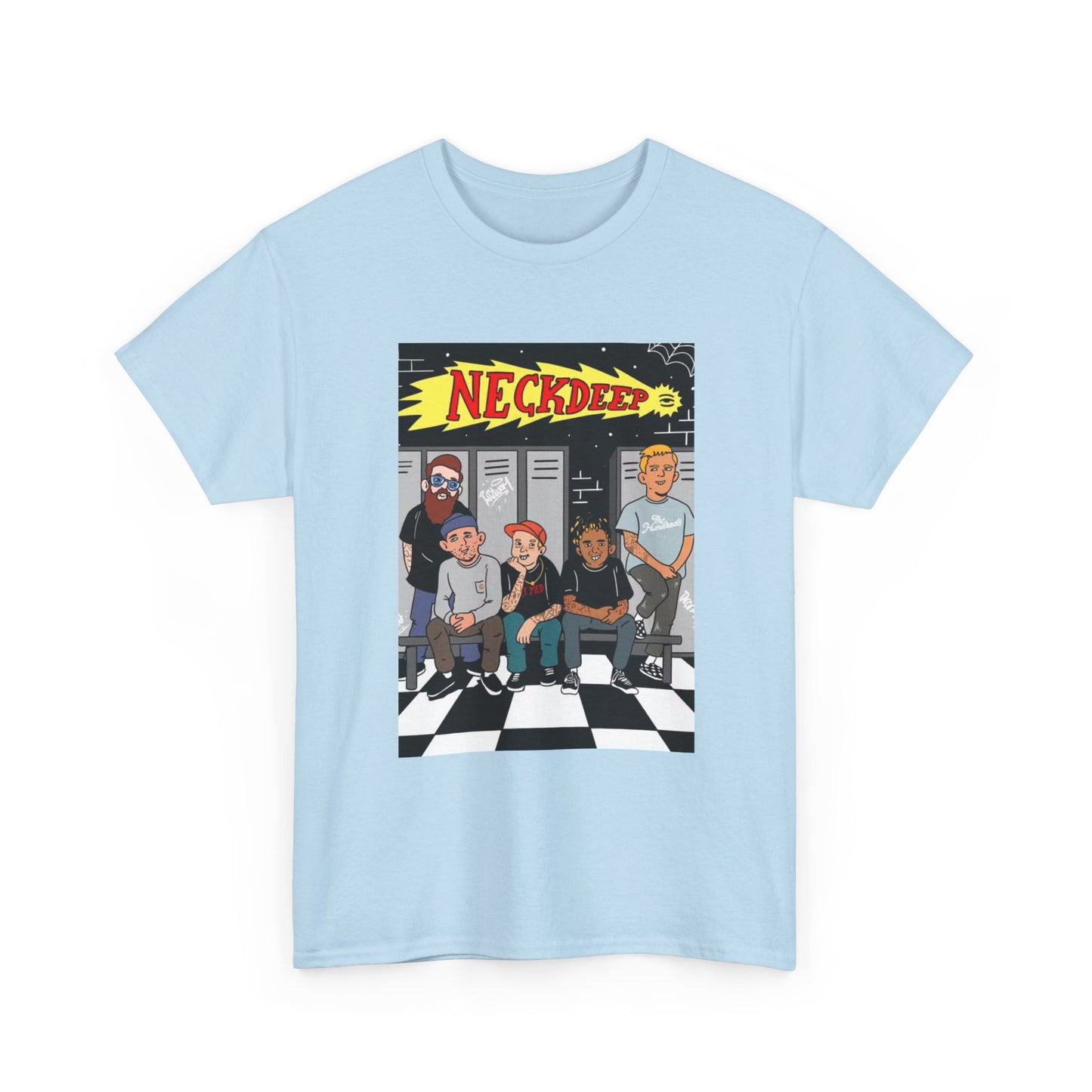 Neck Deep Tshirt Punk Rock UK retro Album art Unisex Heavy Cotton Tee