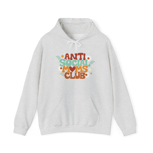Anti Social Moms Club Graphic Hoodie Unisex Heavy Blend™ Hooded Sweatshirt