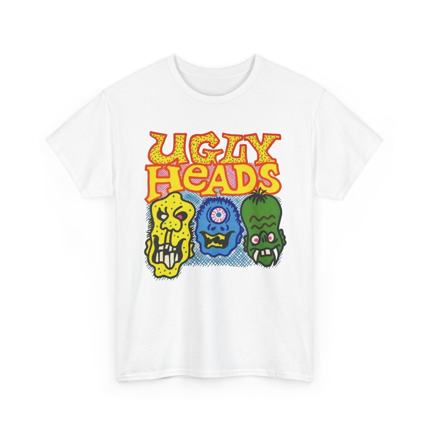 Ugly Heads Vintage 90's Kids Graphic T Shirt Unisex Heavy Cotton Tee