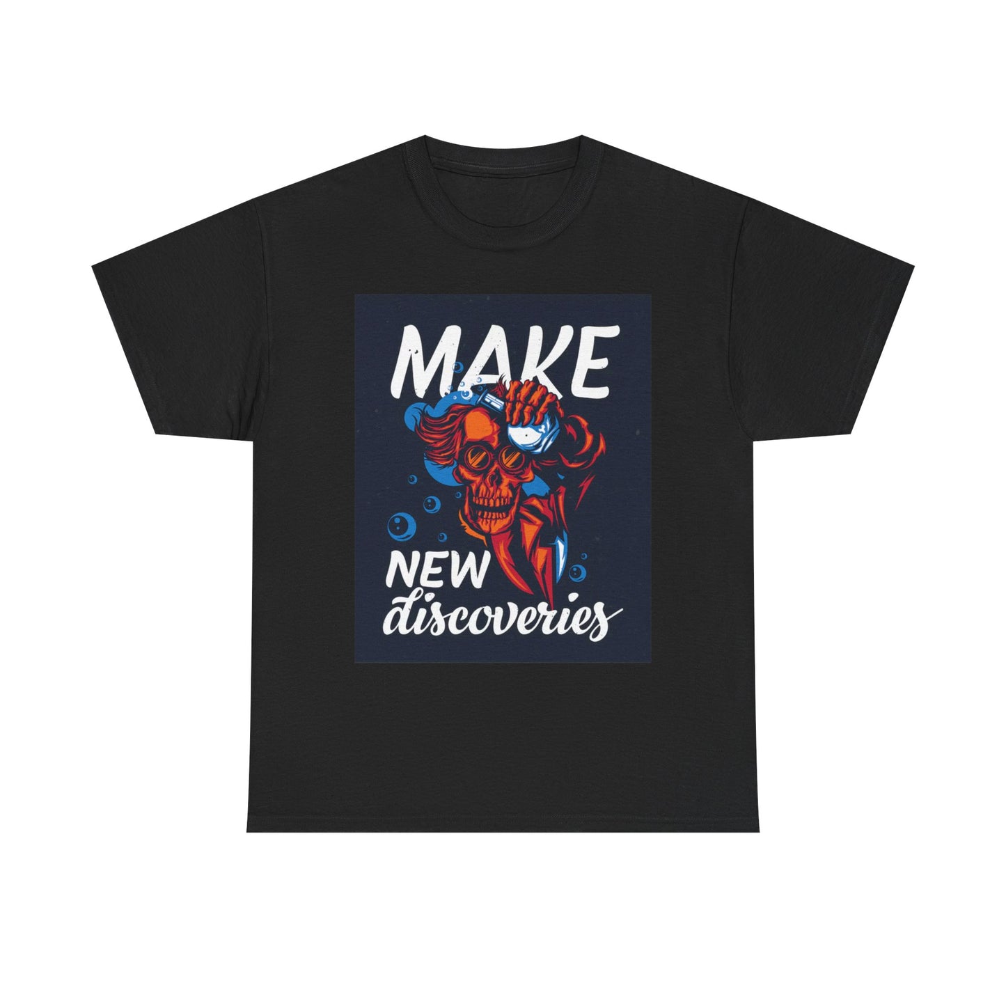 Make New Discoveries T Shirt Unisex Heavy Cotton Tee