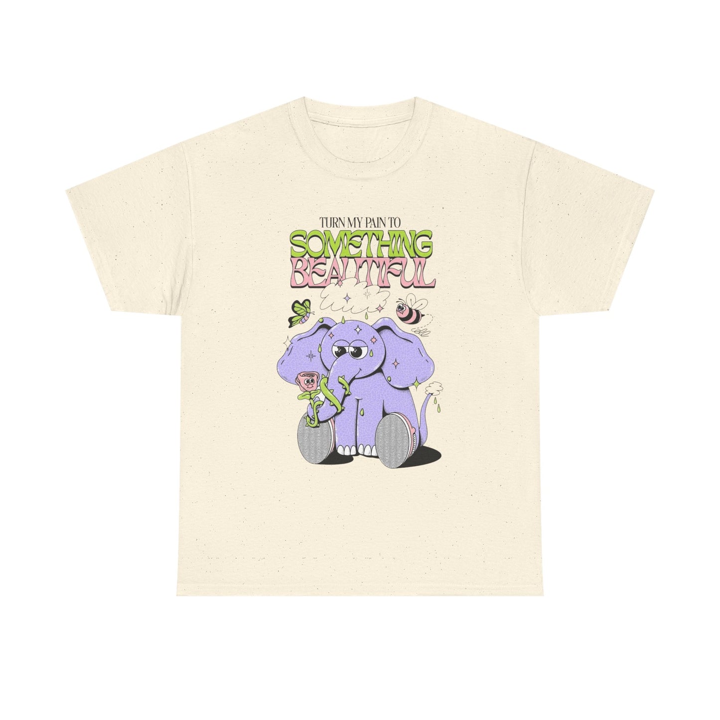 Turn Pain Into Something Beautiful Graphic T Shirt Unisex Heavy Cotton Tee