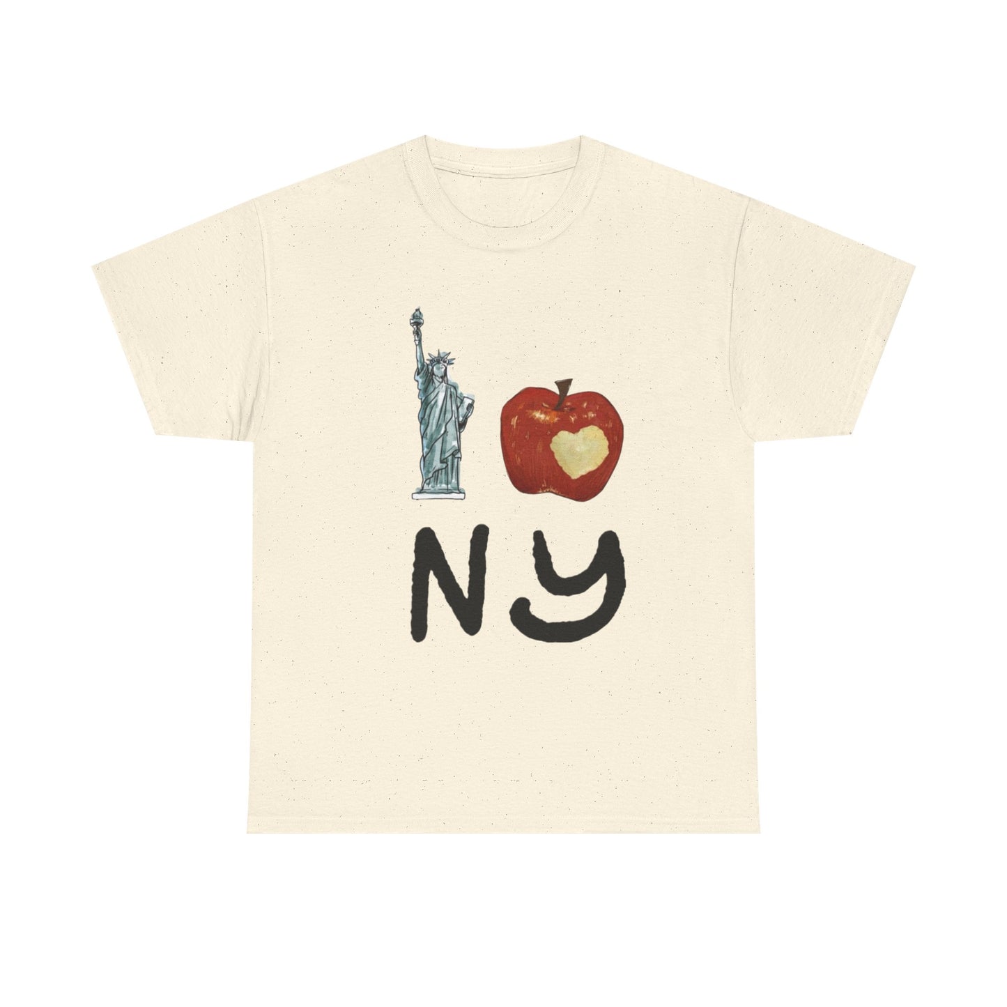 Big Apple I Love New York Classic Graphic T Shirt Unisex NEW Heavy Cotton Tee