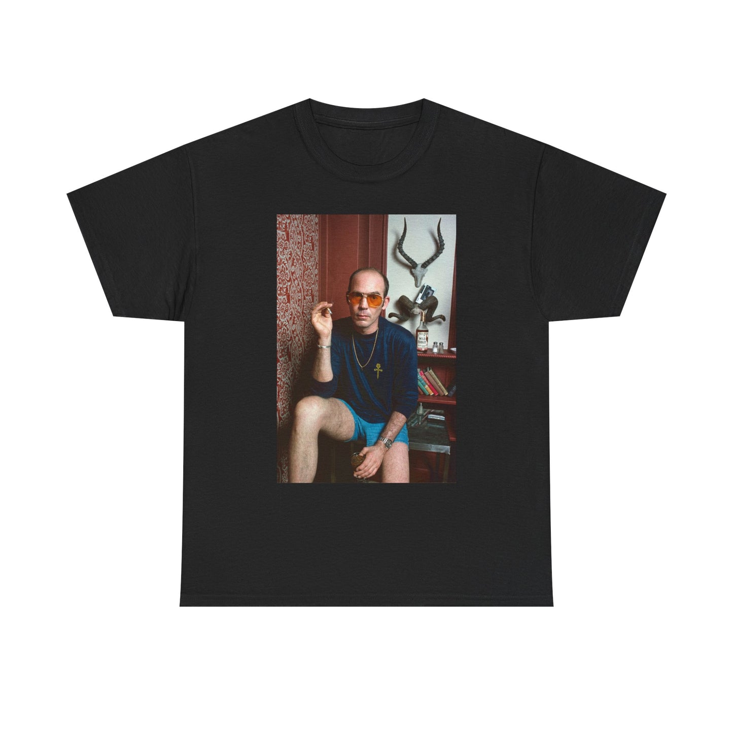 Hunter S Thompson Graphic T Shirt Vintage Retro Unisex Heavy Cotton Tee