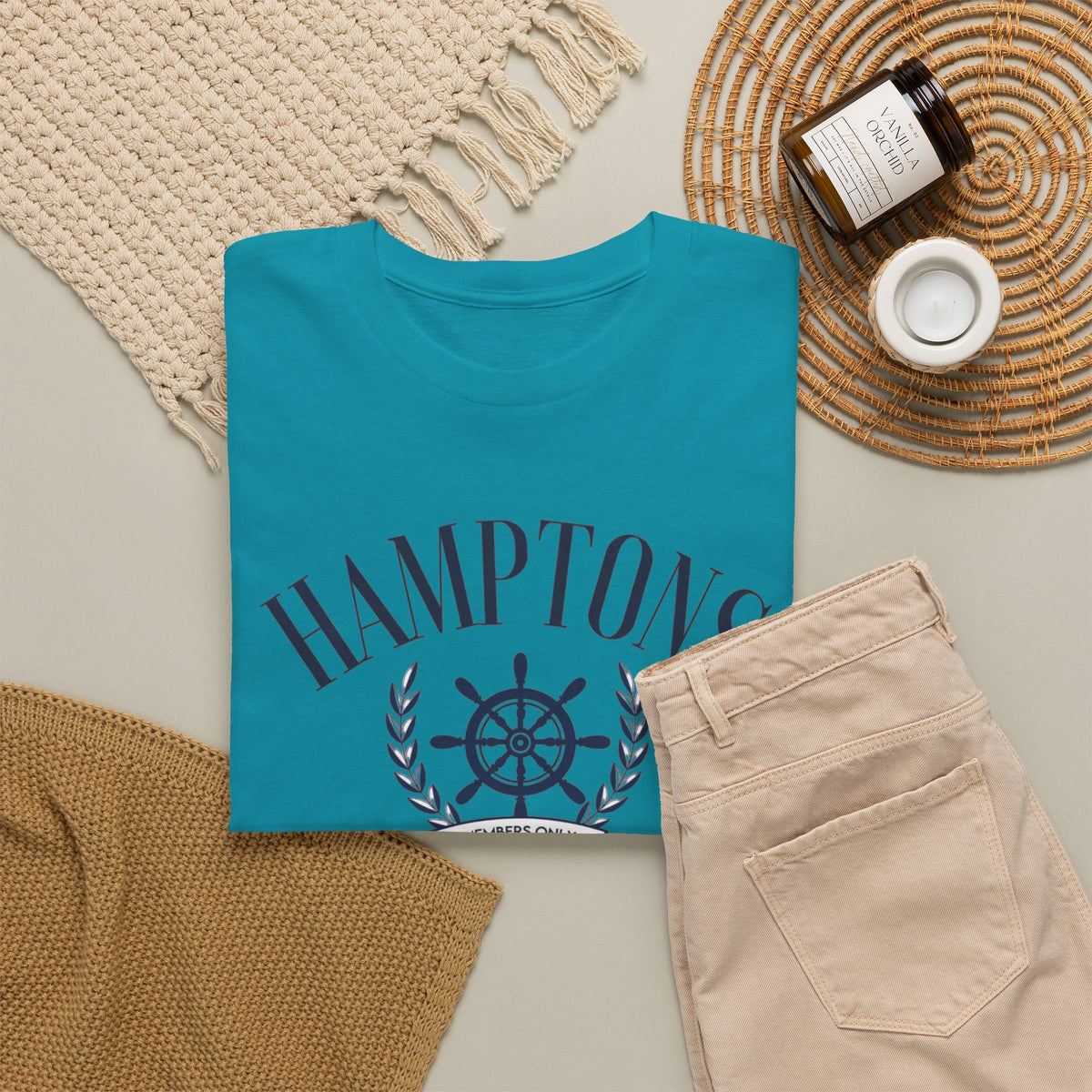 Hampton's Social Club Graphic T Shirt Men's Vintage Heavy Cotton Tee
