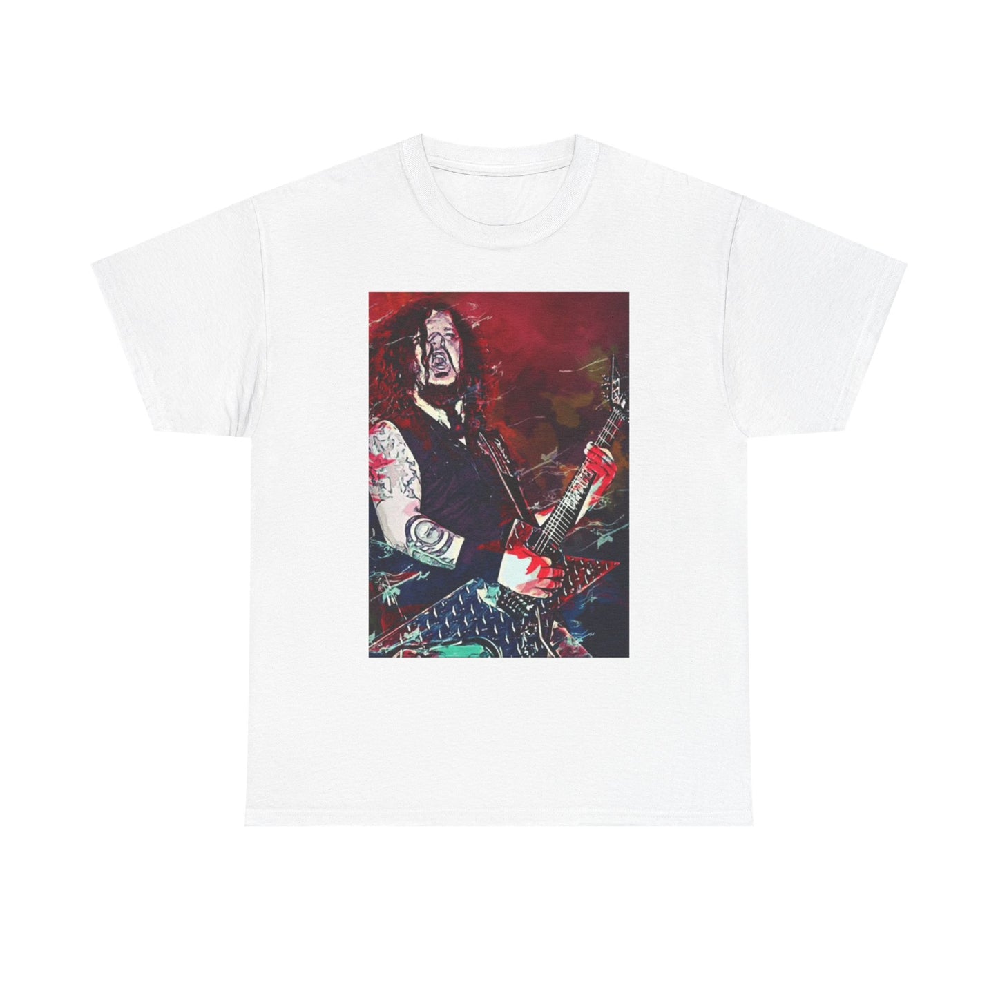 Dimebag Darrell Graphic T Shirt Vintage Poster Rock Merch Unisex Heavy Cotton