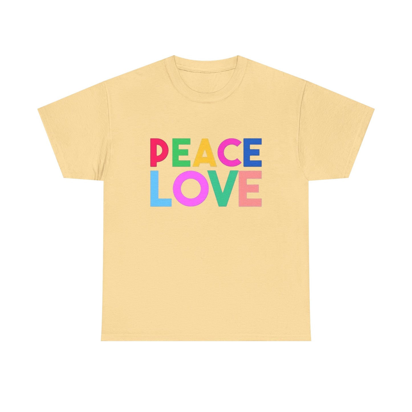 Peace Love Graphic T Shirt Adult NEW