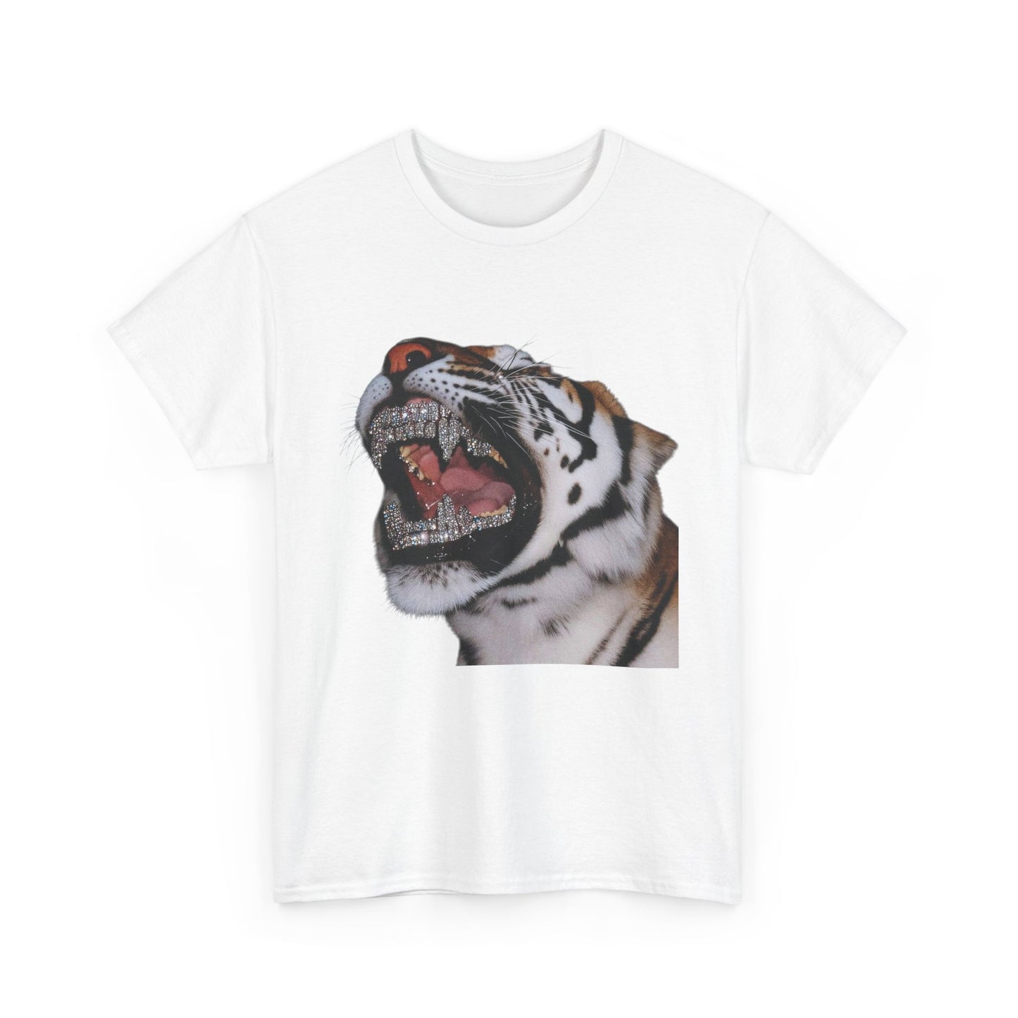 Bling Tiger Graphic T Shirt NEW Adult Unisex Heavy Cotton Tee