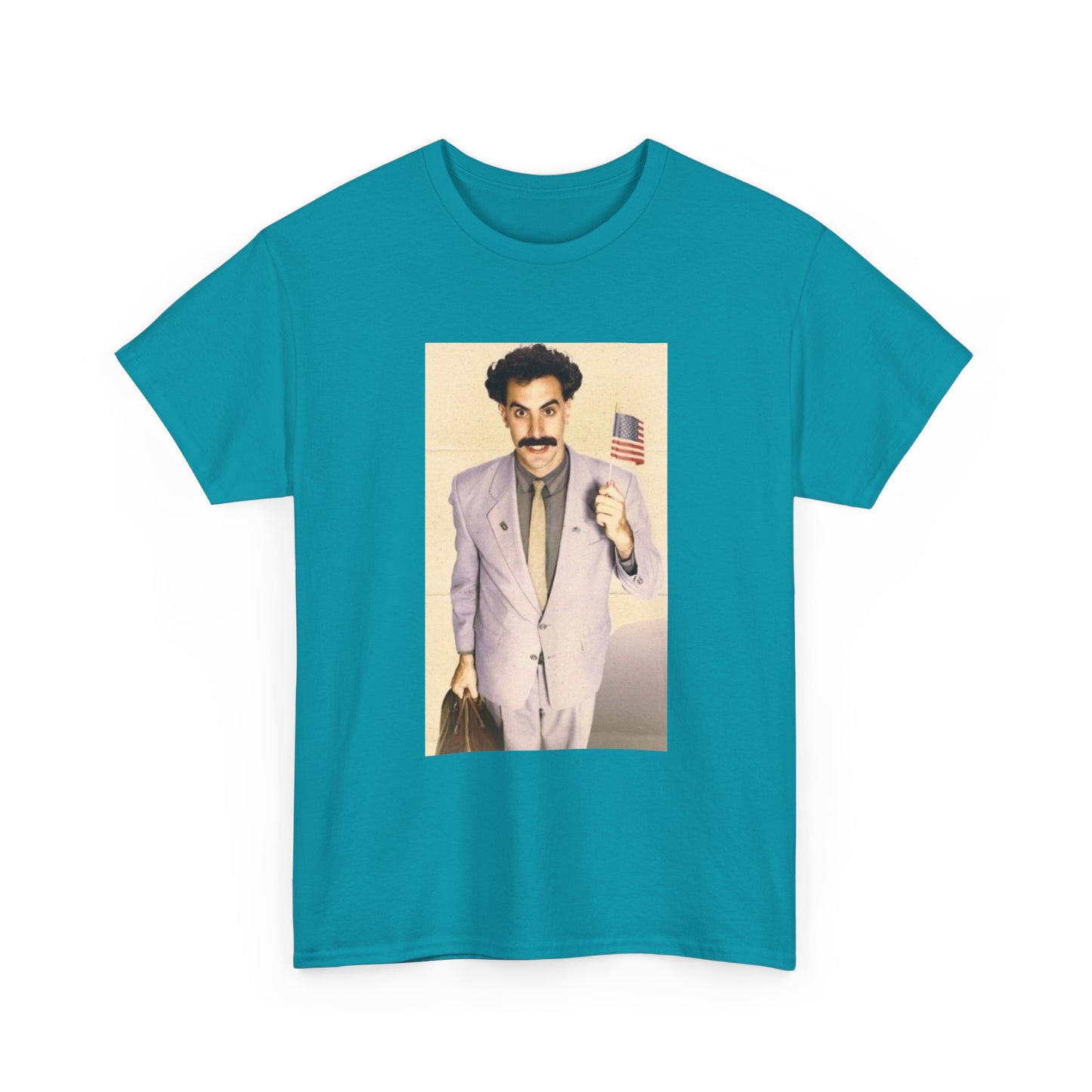 Borat Comes to America Tshirt Funny Comedy Movie Unisex Heavy Cotton Tee