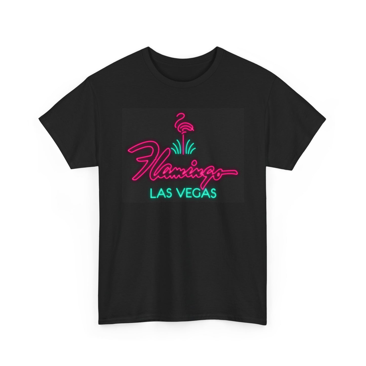 The Flamingo Tshirt Vintage Las Vegas Casino Strip Retro Unisex Heavy Pink Tee