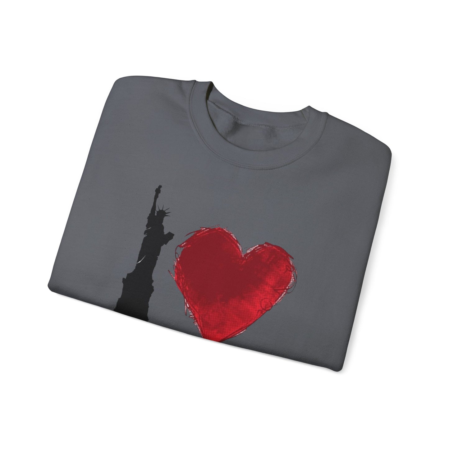 I Love NY Graphic Sweater NEW Unisex Heavy Blend™ Crewneck Sweatshirt