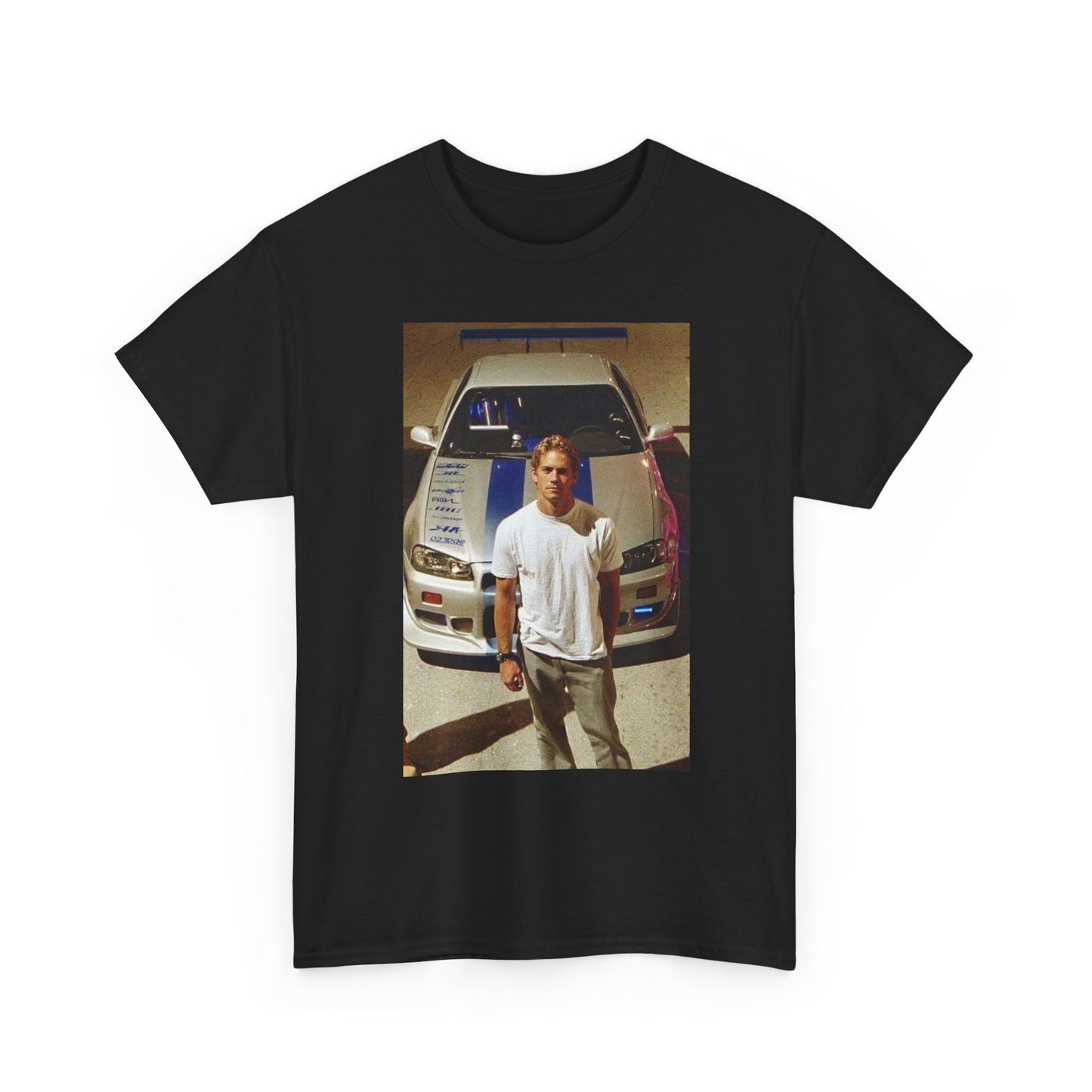 Paul Walker GTR Skyline Graphic T-Shirt Comfy Cotton Tee Brand NEW
