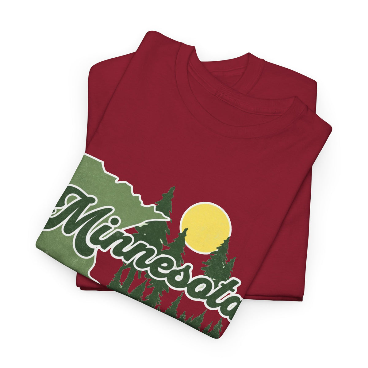 Minnesota Forrest Graphic T Shirt Men's Heavy Cotton Tee