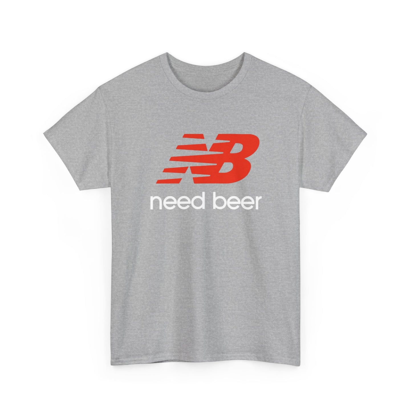 New Balance Graphic T Shirt Funny Need Beer Retro Unisex Heavy Cotton Tee