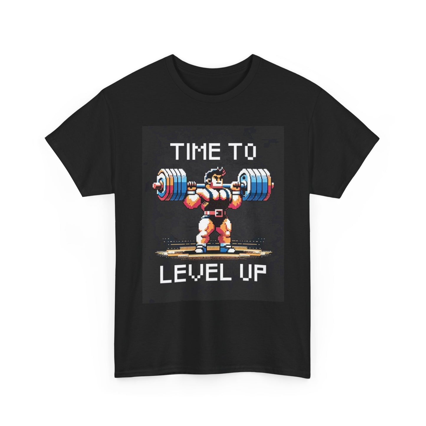 Time To Level Up GYM T Shirt BRAND NEW Apparel Unisex Graphic Tee USA