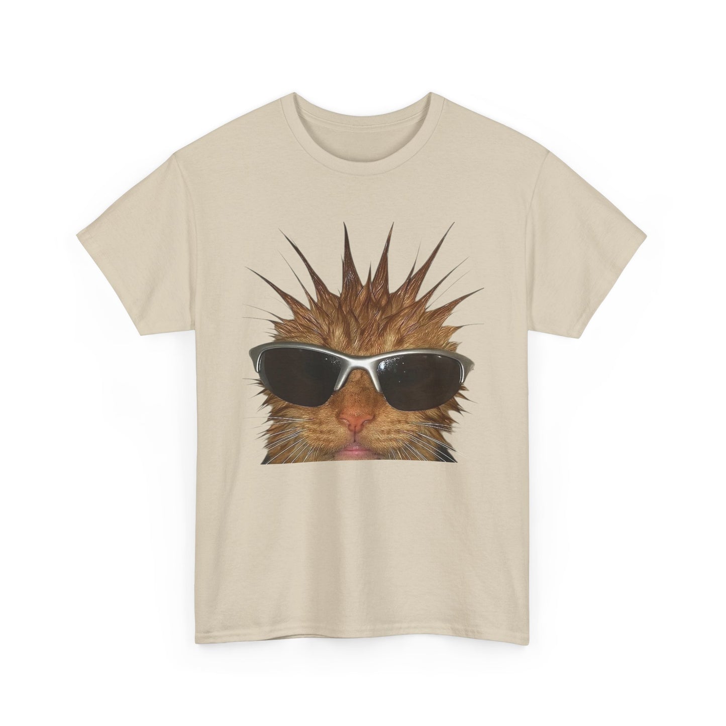 Funny Cat Graphic T Shirt Unisex Heavy Cotton Tee