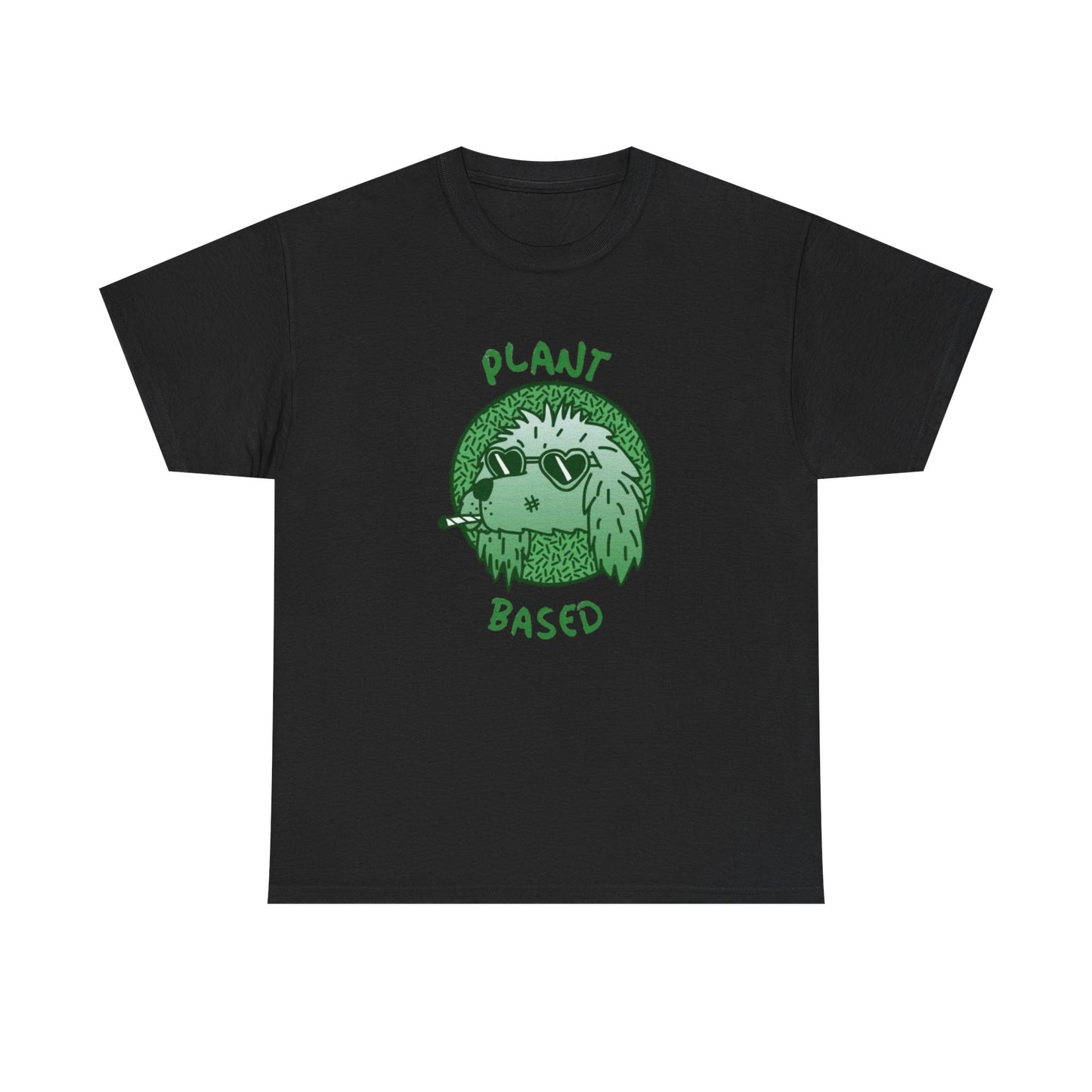 Plant Based Marijuana Funny T-Shirt NEW Gift Unisex Heavy Cotton Tee