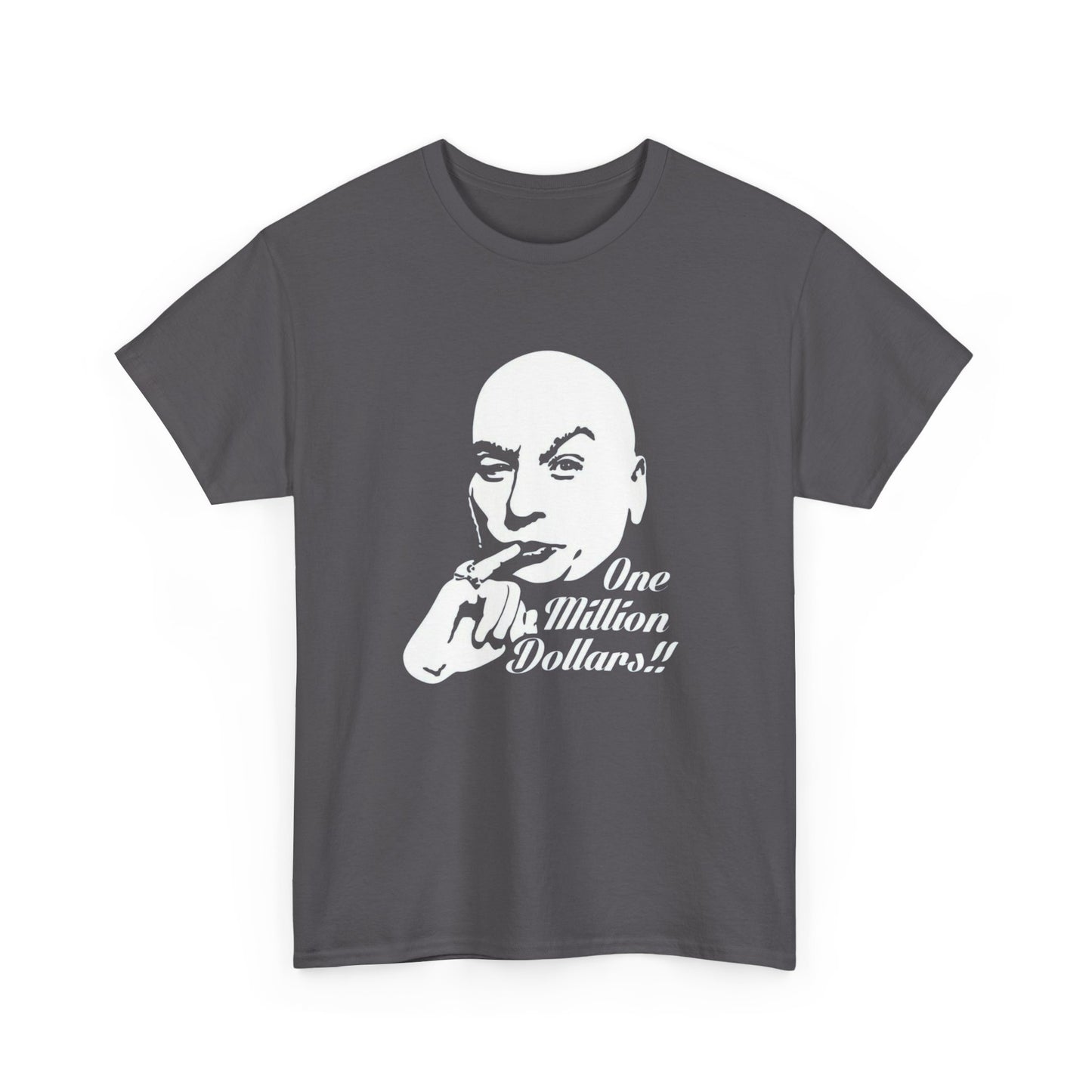 Dr Evil Funny Austin Powers Graphic T Shirt NEW Adult Unisex Heavy Cotton Tee