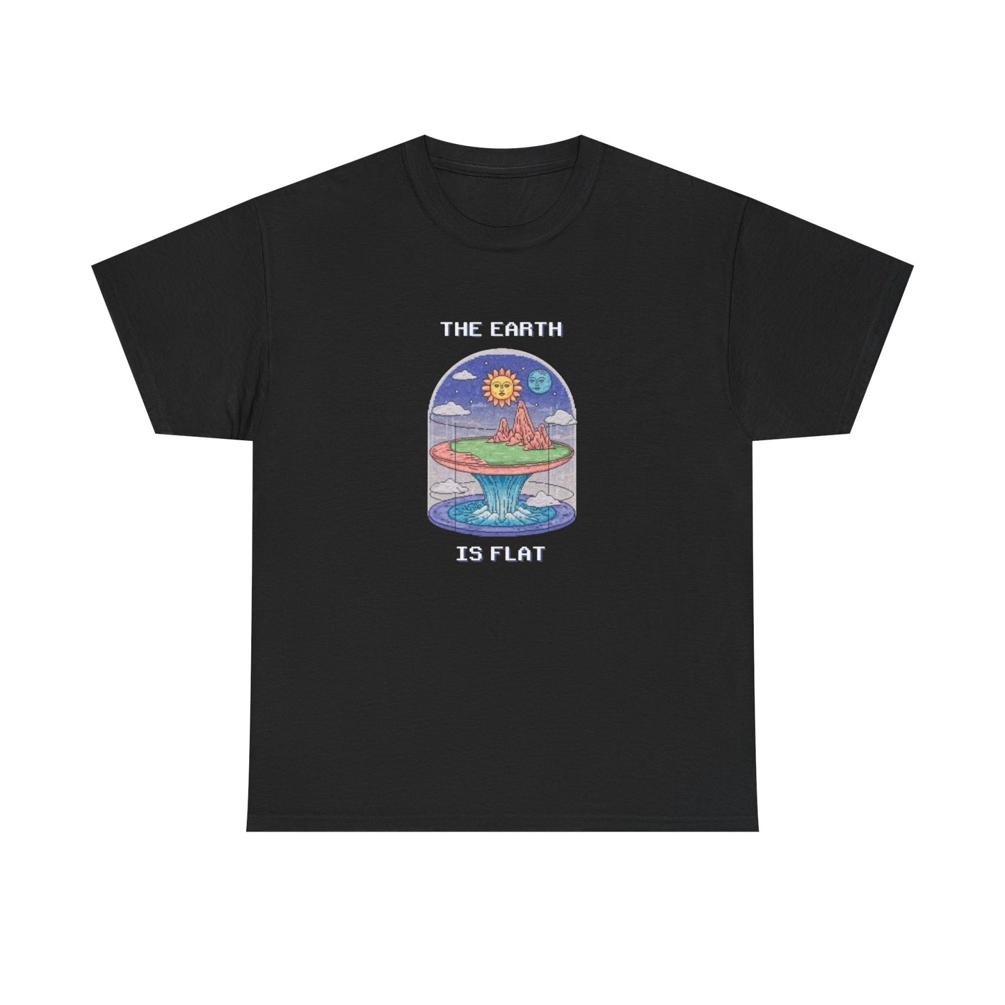 The Earth Is Flat Graphic T Shirt NEW ADULT Tee