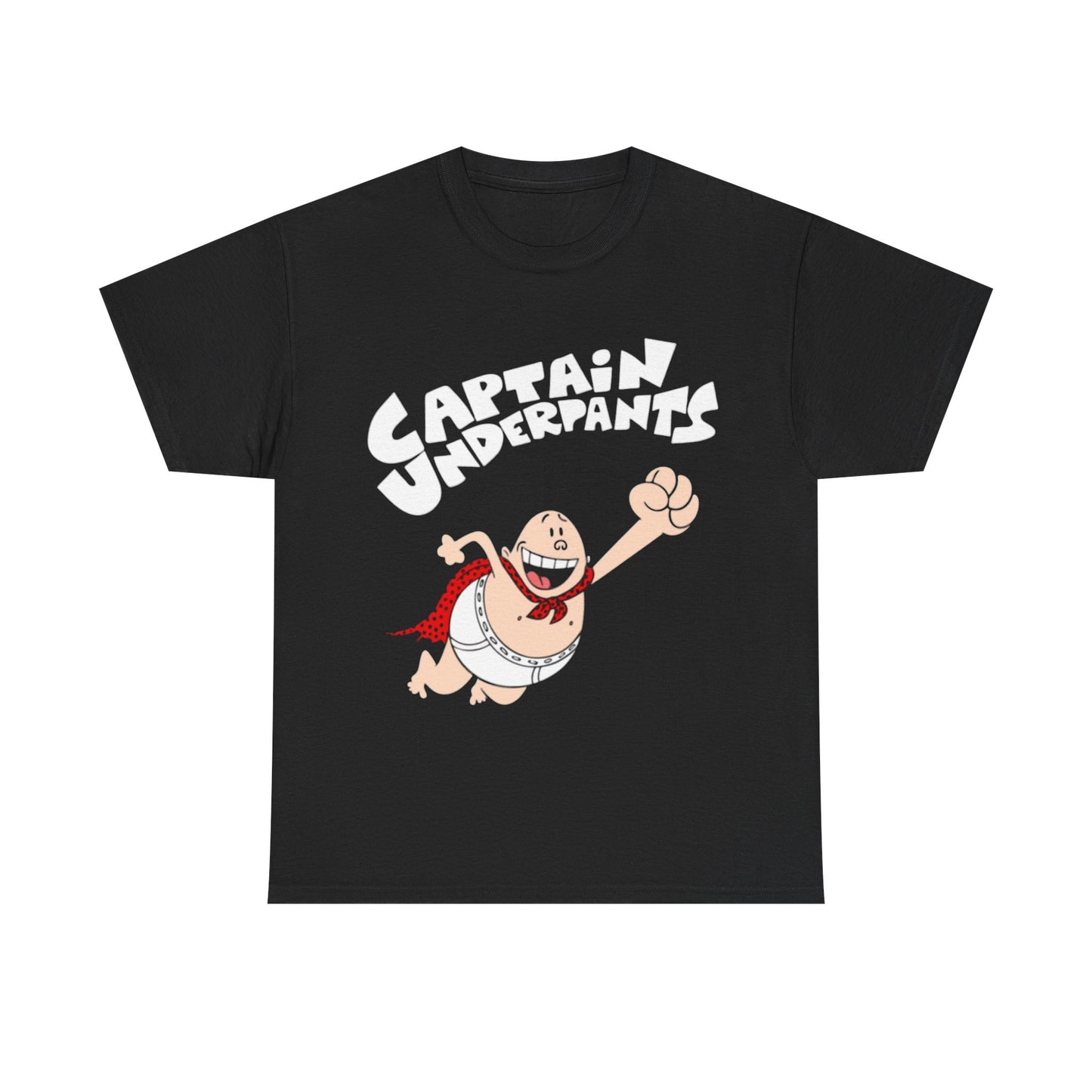 Captian Underpants Shirt Funny Books 90s Kids Retro Unisex Heavy Cotton Tee