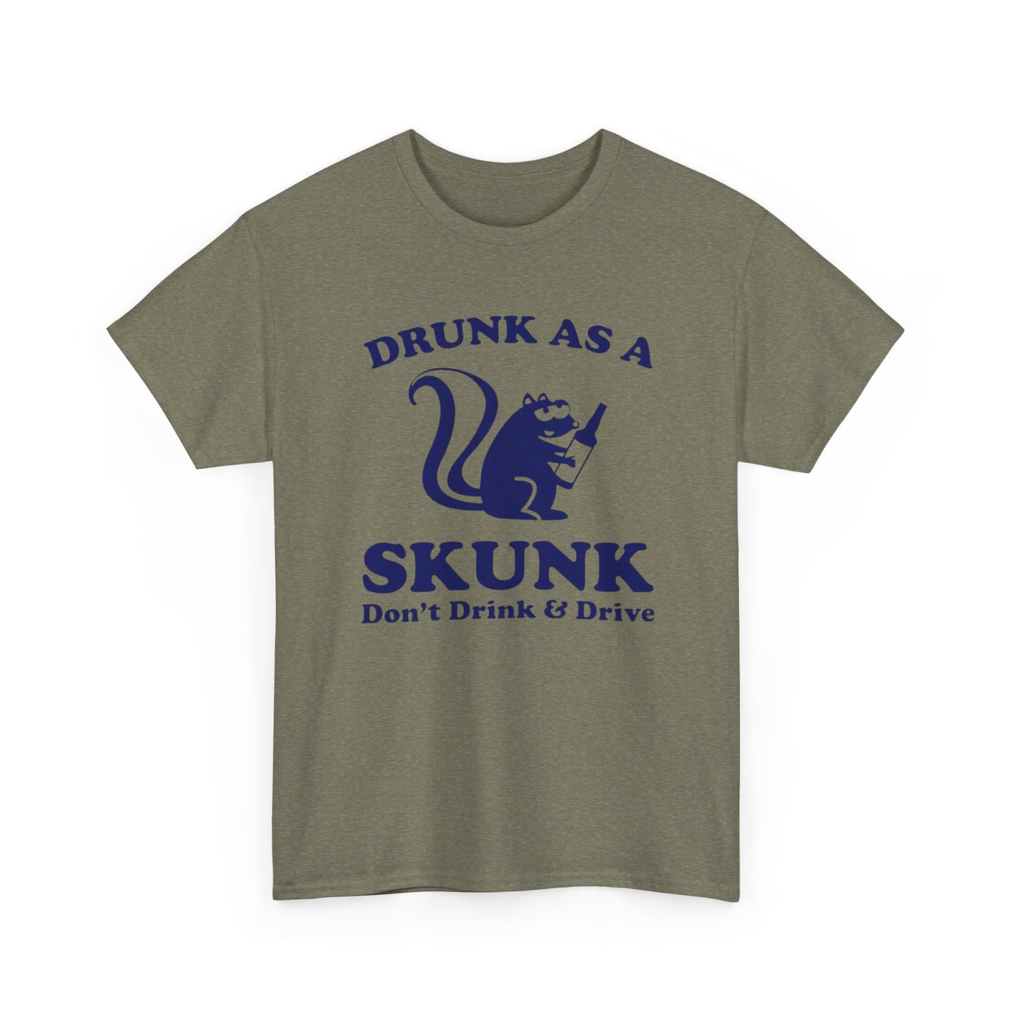 Drunk As A Skunk Graphic T Shirt Funny Jokes Hilarious Comedy Unisex