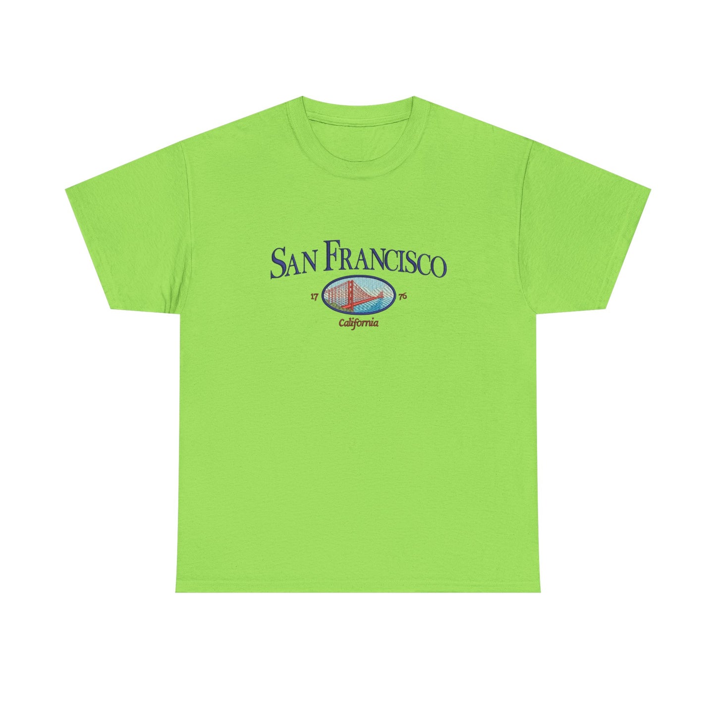 San Francisco California Retro Graphic T Shirt NEW Unisex Heavy Cotton Tee