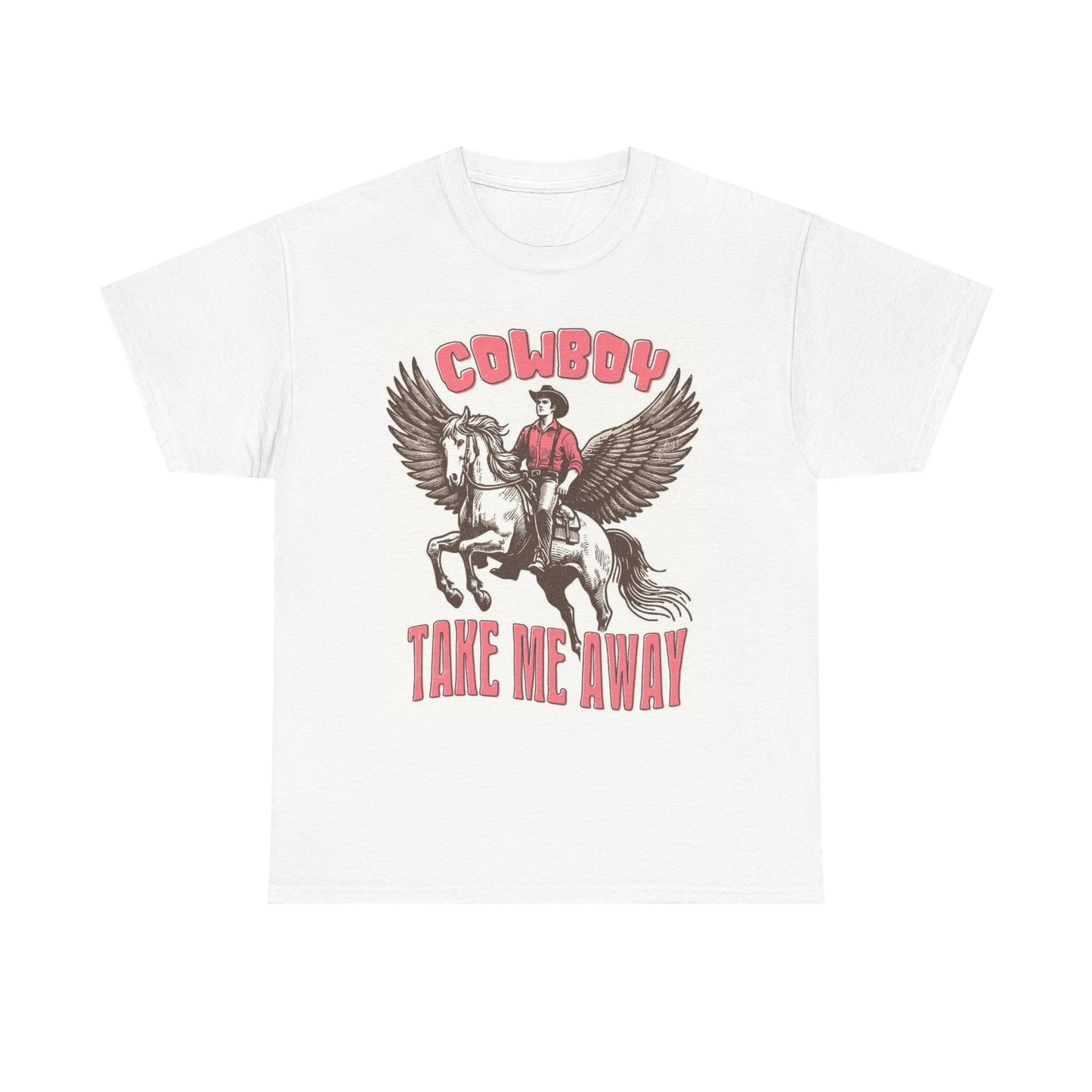 Cowboy Take Me Away Graphic T Shirt Women's Cotton Tee BRAND NEW