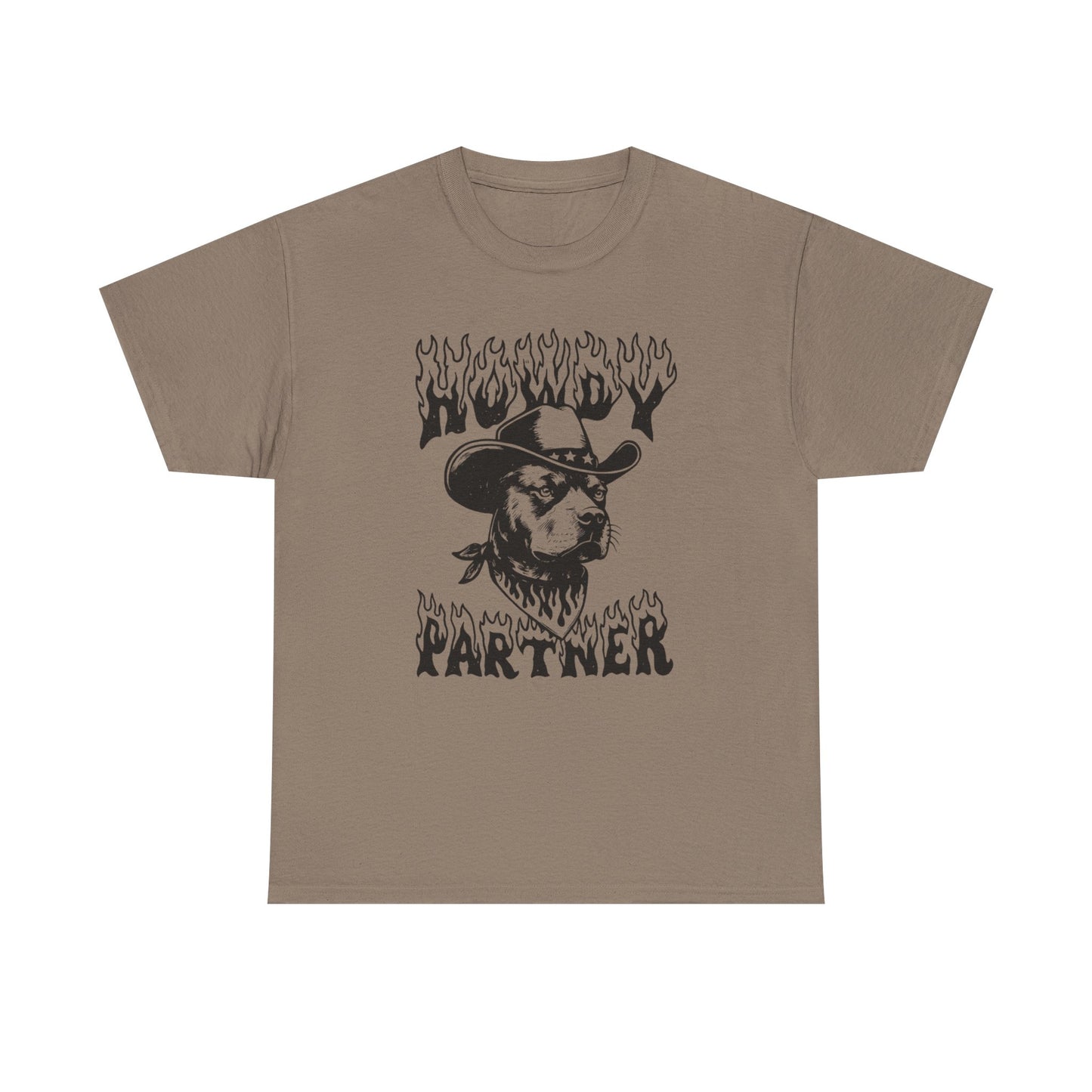 Howdy Partner Pit bull Graphic T Shirt NEW ADULT
