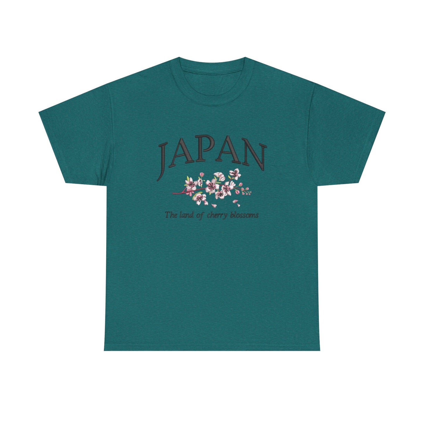 Japan Land Of The Cherry Blossoms Graphic T Shirt NEW Unisex Heavy Cotton Tee