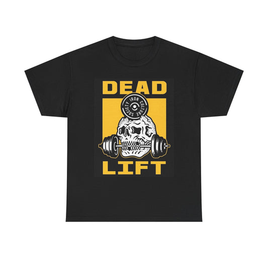 Deadlift Graphic T Shirt Vintage GYM Funny Heavy Cotton Tee