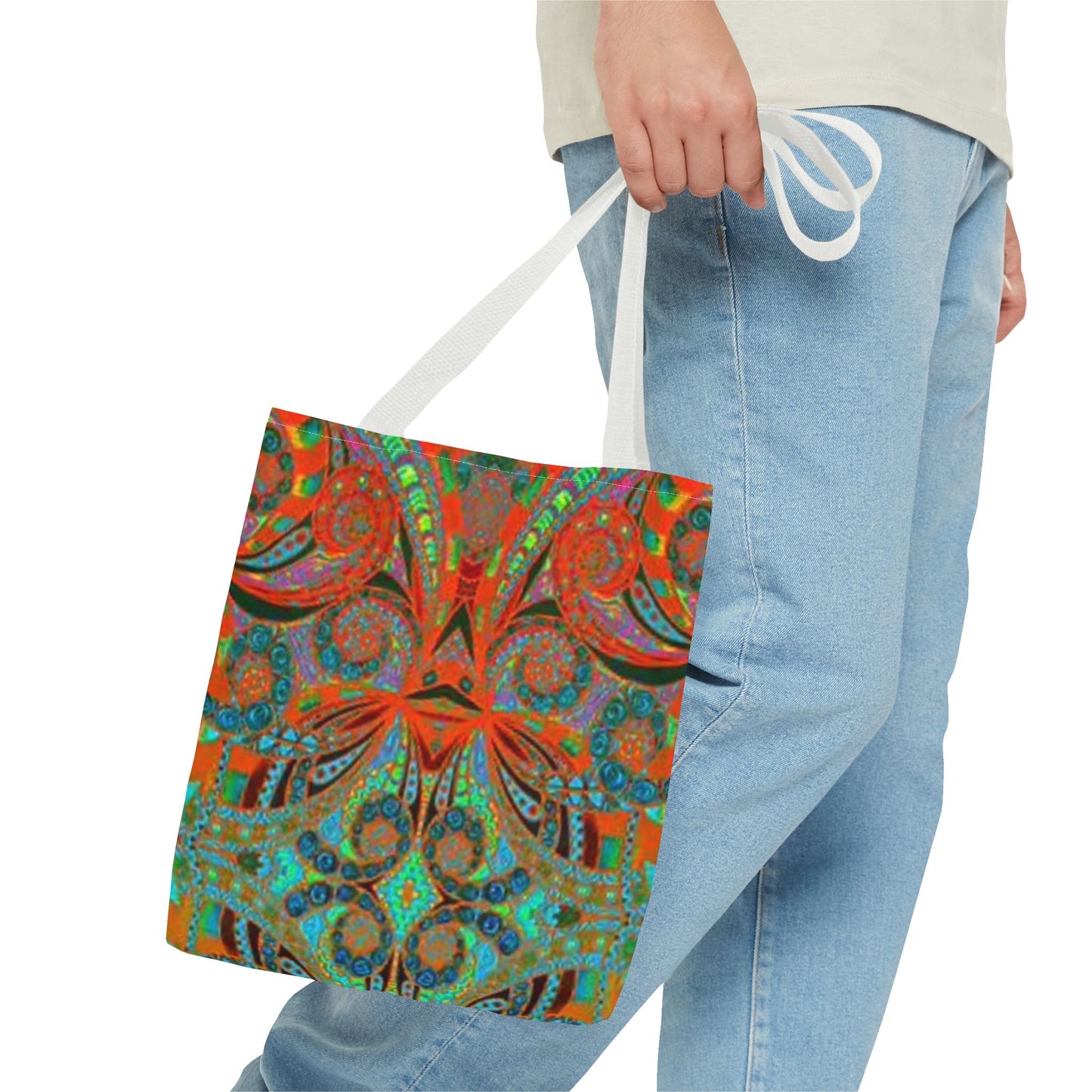 Orange And Green Multi Color BRAND NEW MODERN Tote Bag (AOP)