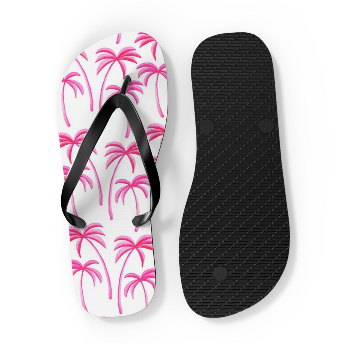 Pink Palms Sandals Summer Flip Flops Slides BRAND NEW
