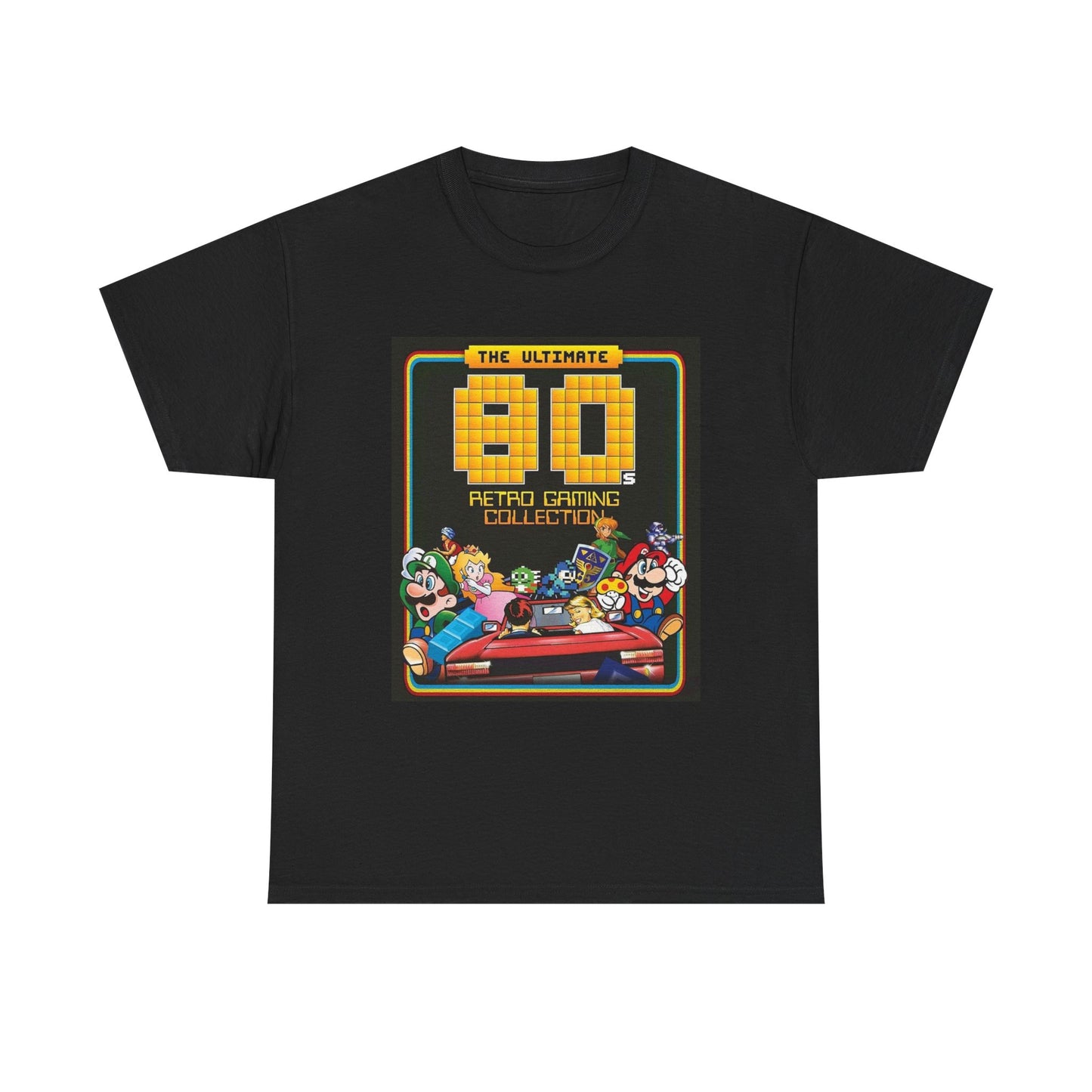 Video Game Collection Tshirt Retro Collection Arcade Gamer Unisex Heavy Cotton