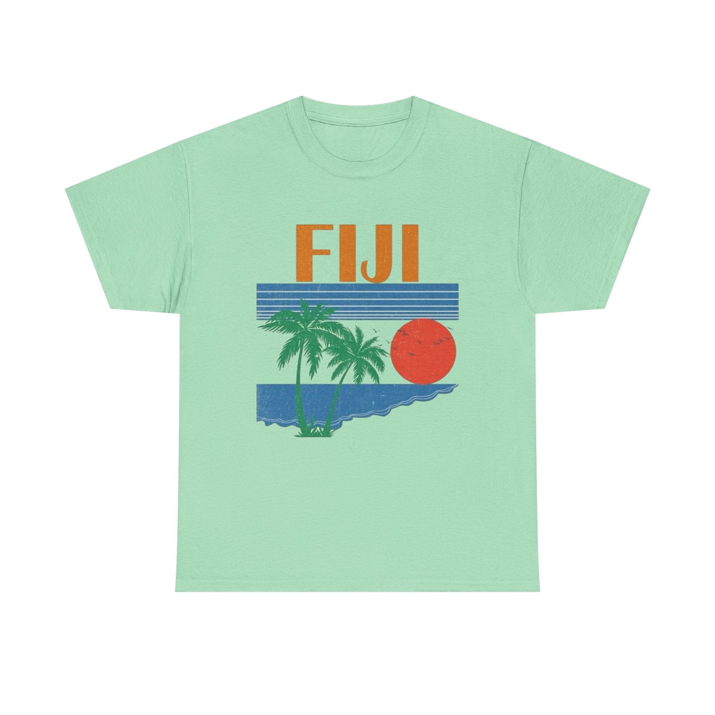 Fiji Vintage Graphic T Shirt NEW Adult Unisex Heavy Cotton Tee