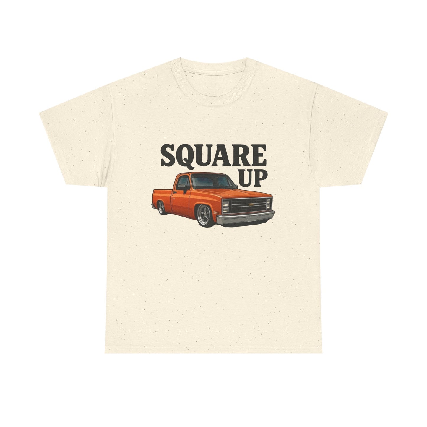 Square Up Chevy Trucks Retro Graphic T Shirt Unisex Heavy Cotton Tee NEW